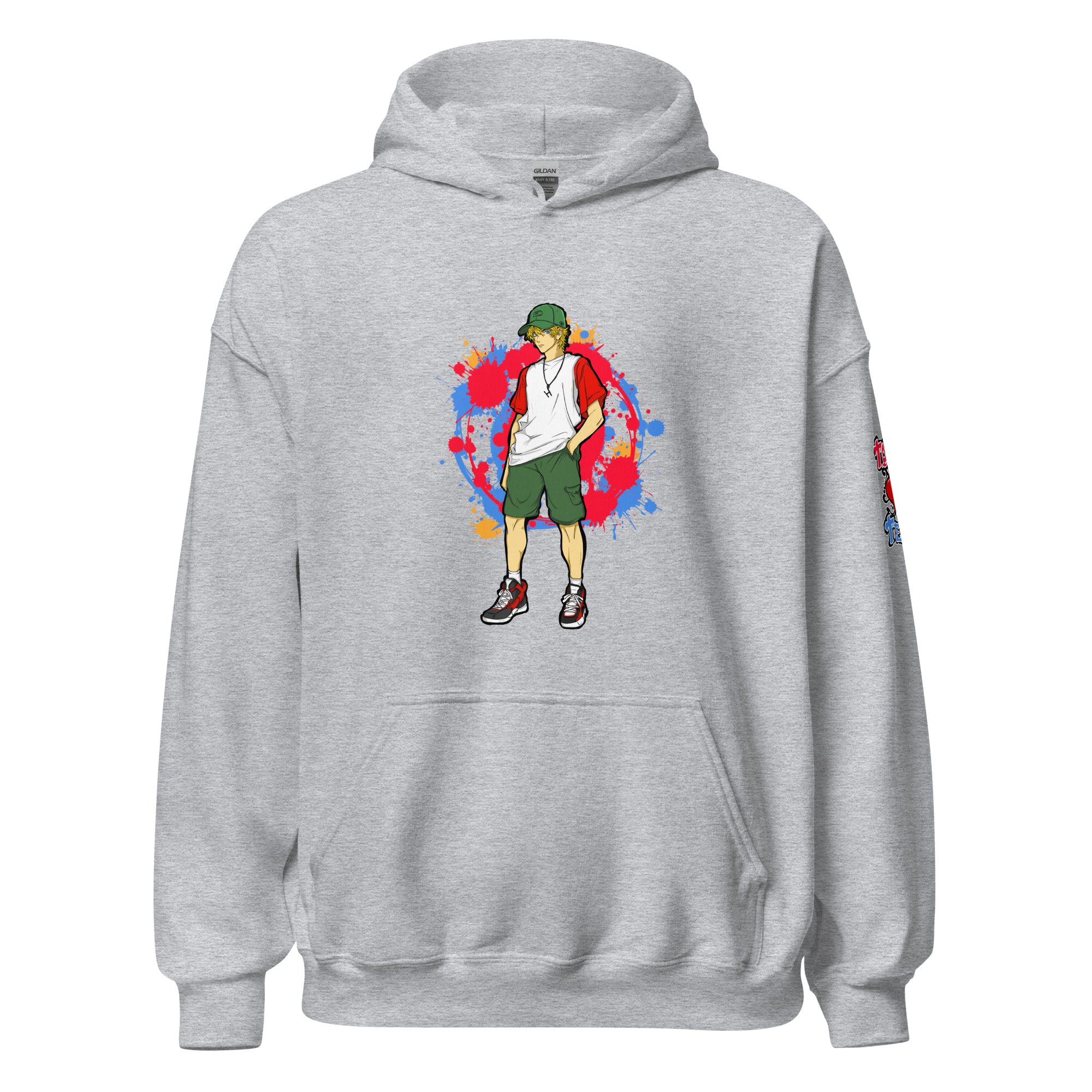 H. Anime Style Men's Heavy Blend Hoodie