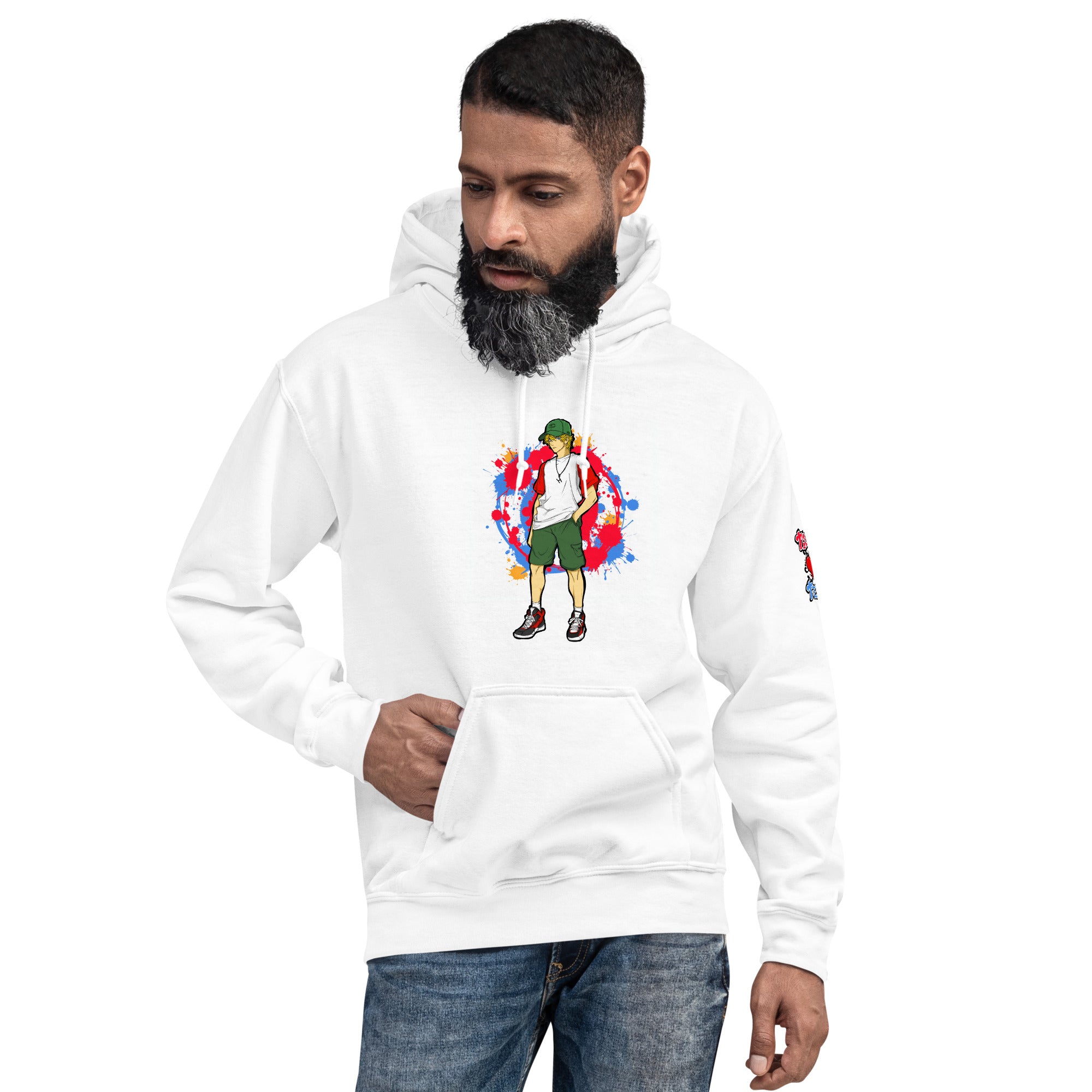 H. Anime Style Men's Heavy Blend Hoodie