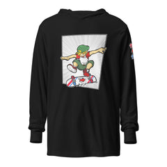 H. Skateboard Action Pose Hooded Long-Sleeve Tee