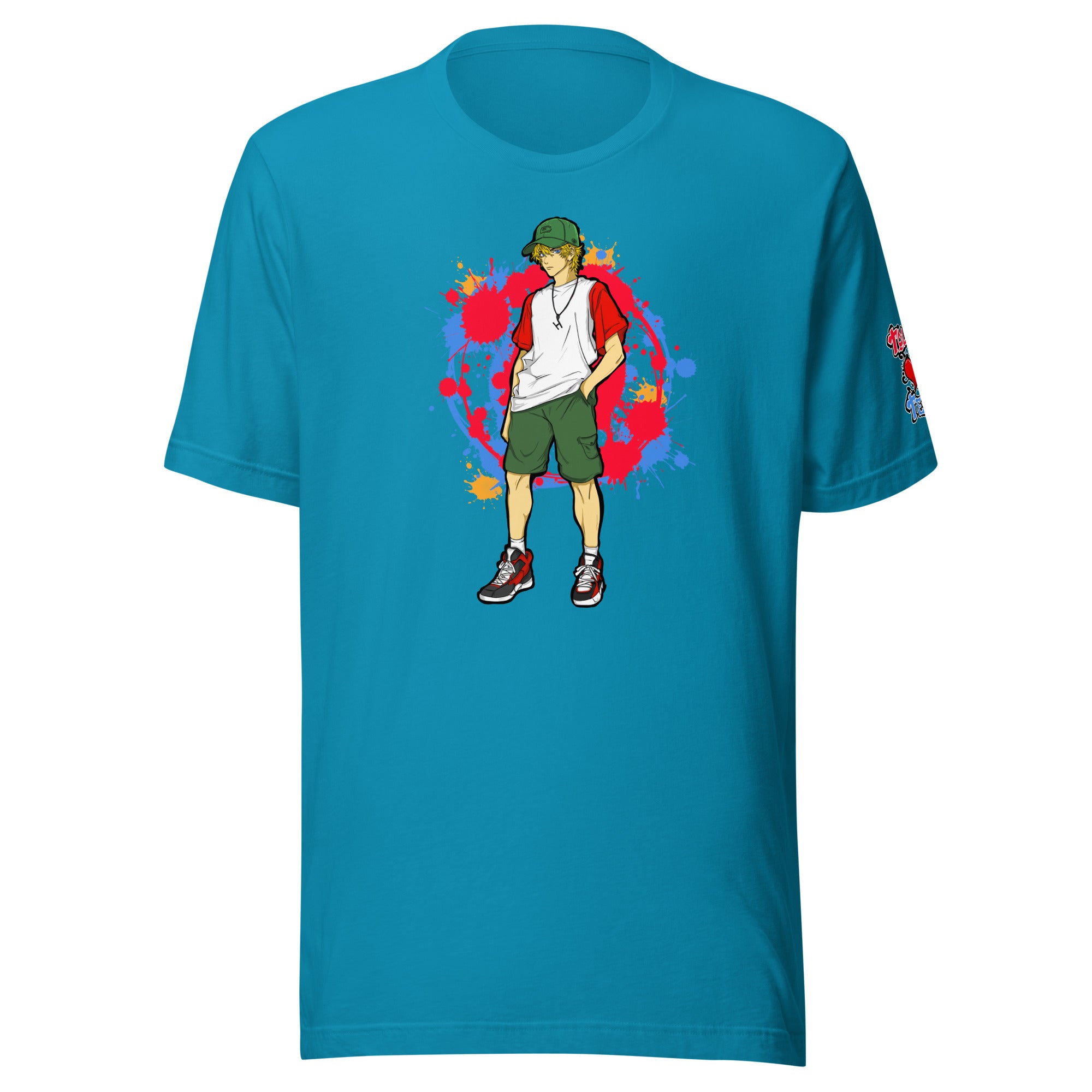 H. Anime Style Men's Short Sleeve Jersey Tee