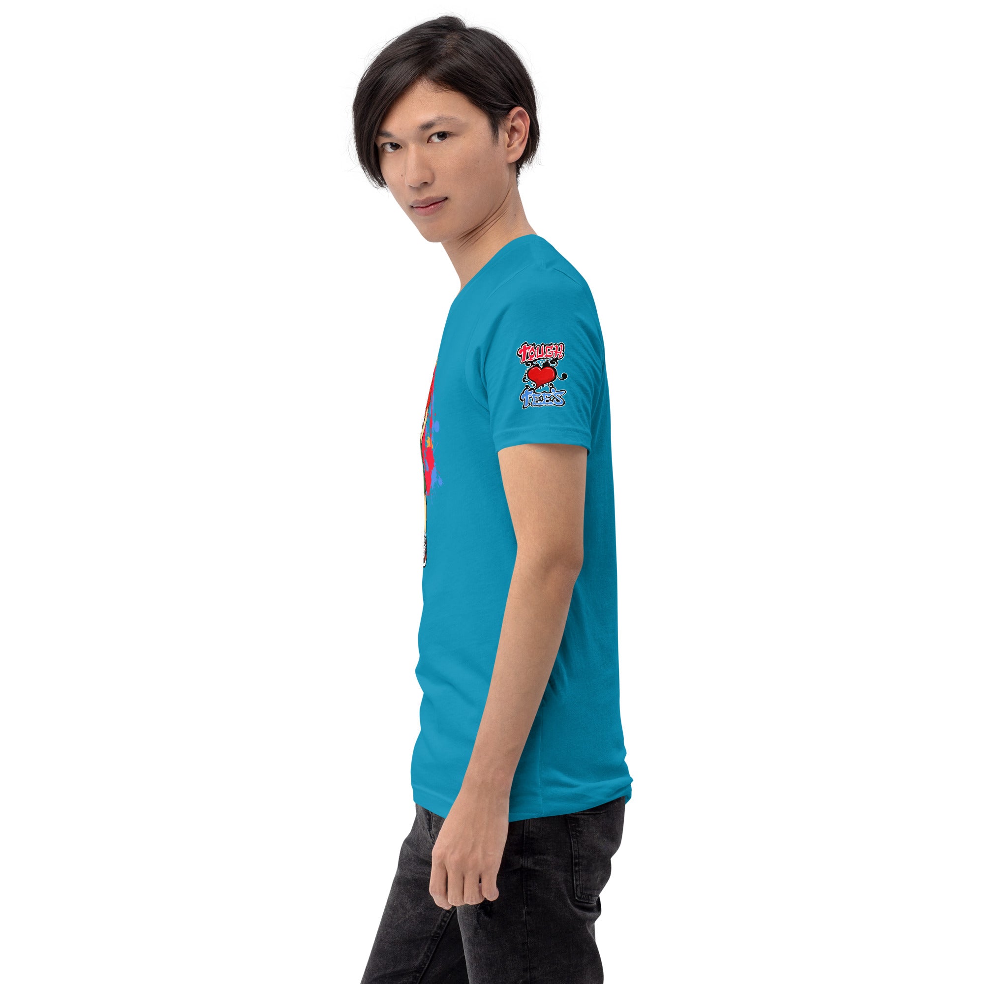 H. Anime Style Men's Short Sleeve Jersey Tee