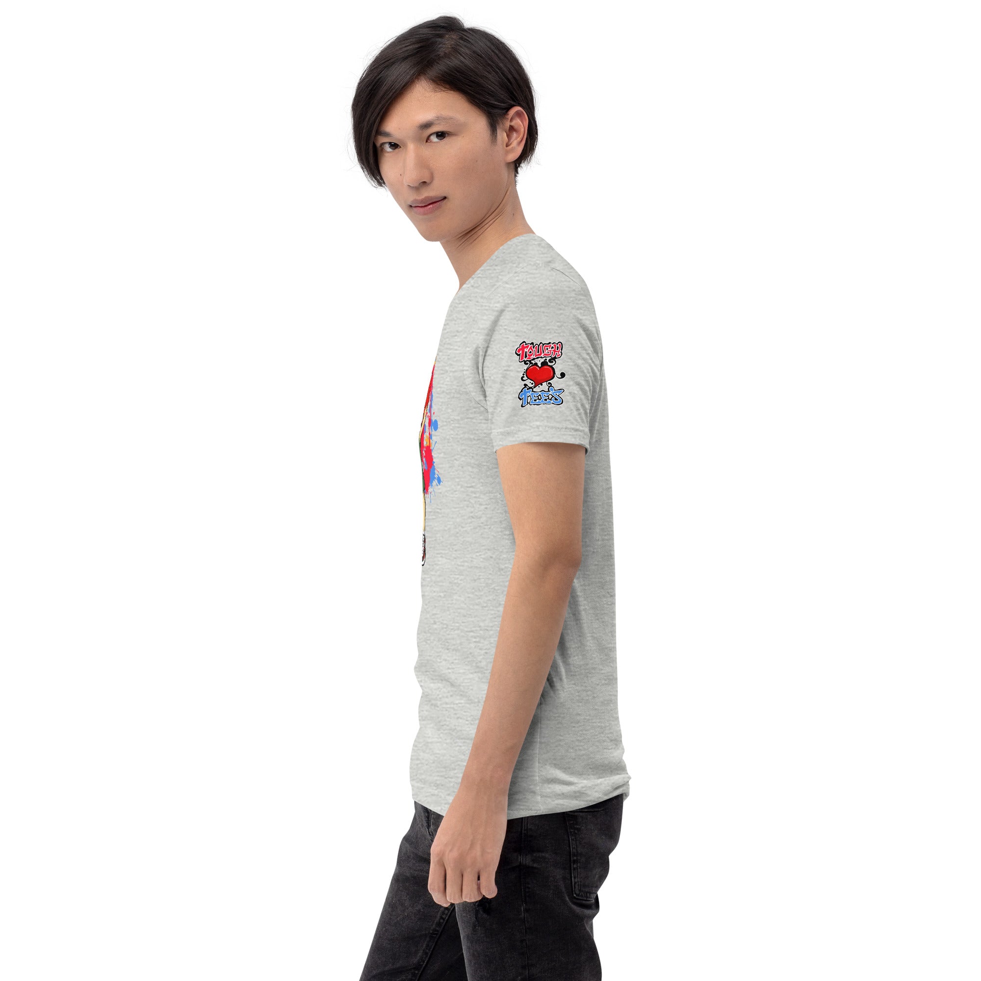 H. Anime Style Men's Short Sleeve Jersey Tee