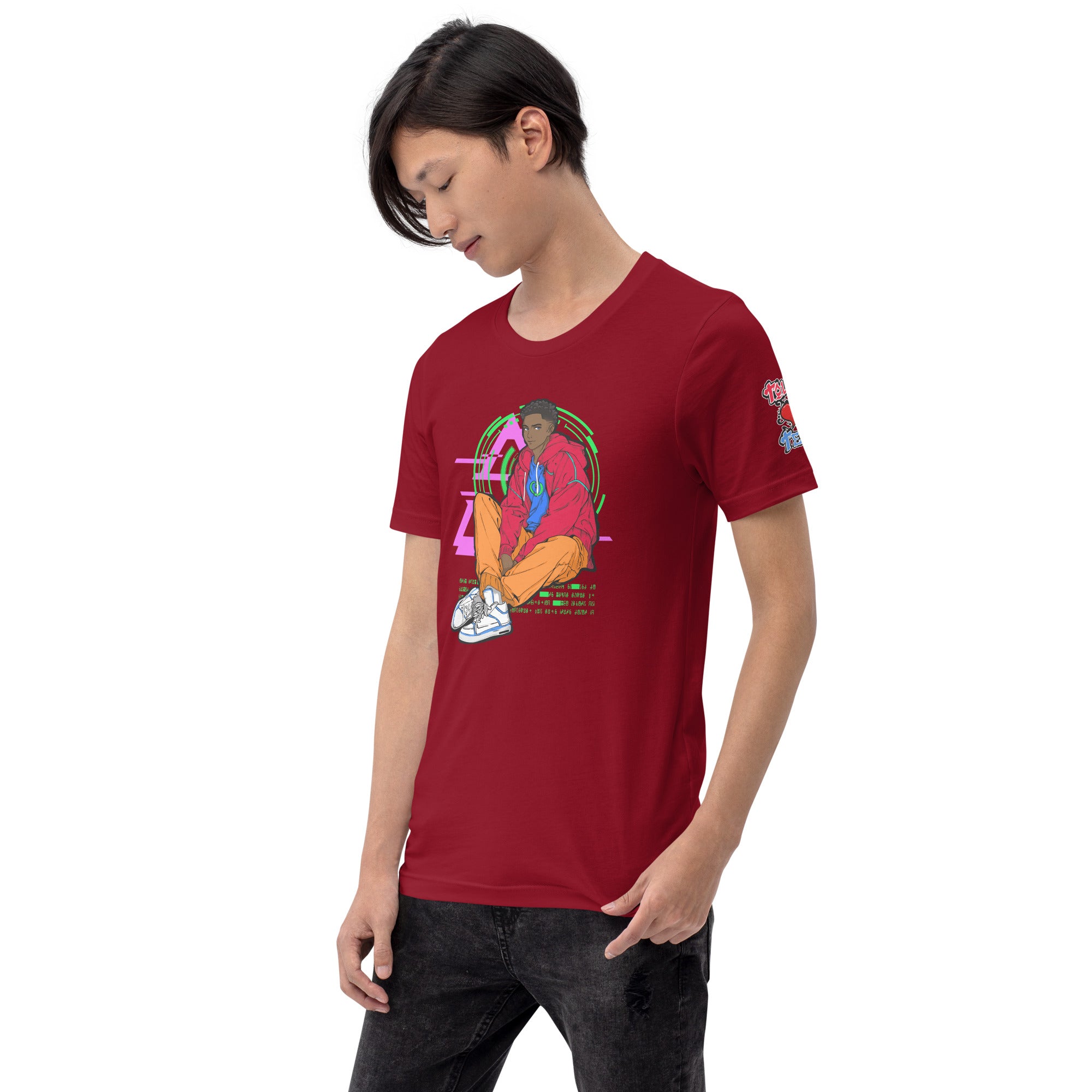 Rex Anime Style Men's lightweight t-shirt