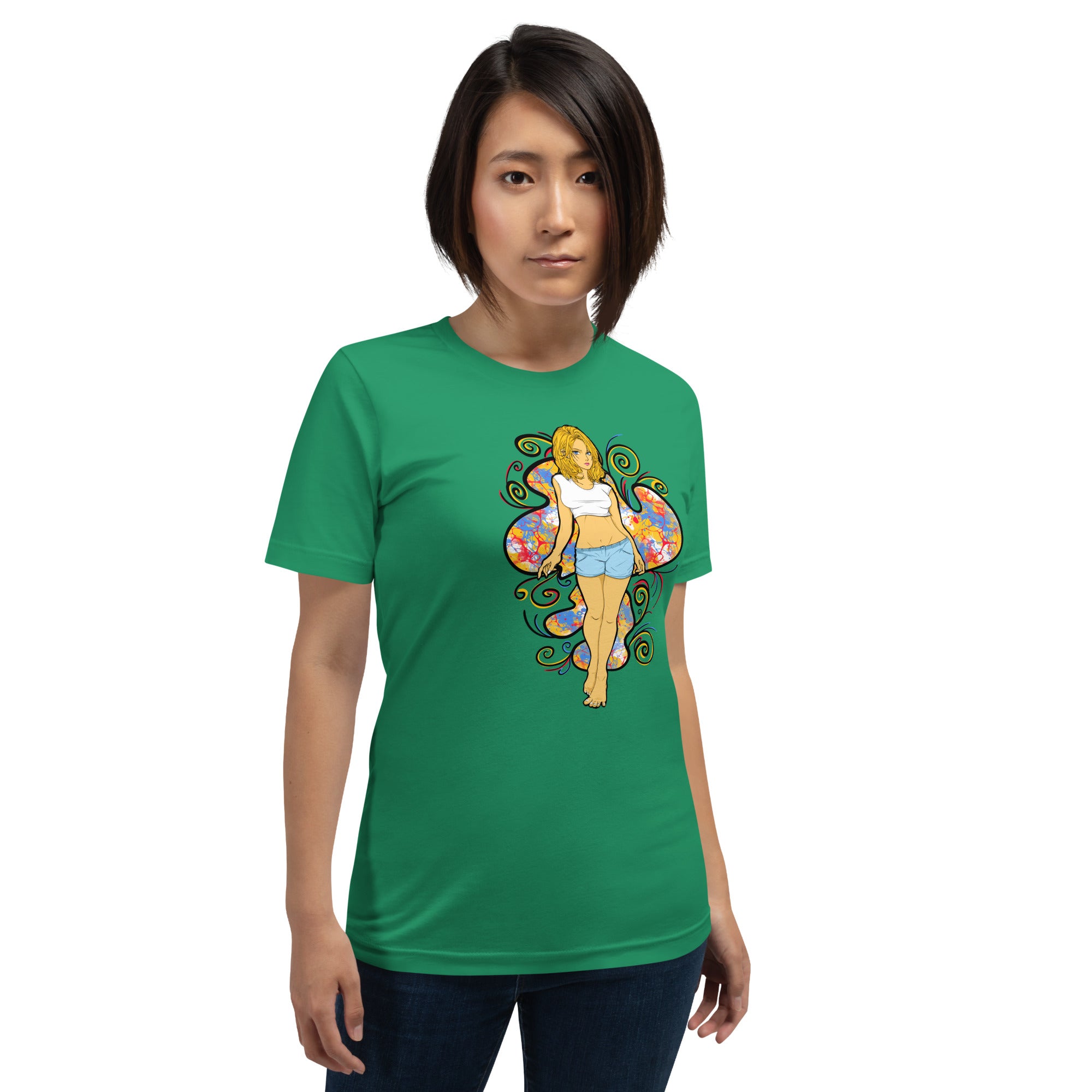 Bee Anime Style Women's Lightweight Jersey T-Shirt