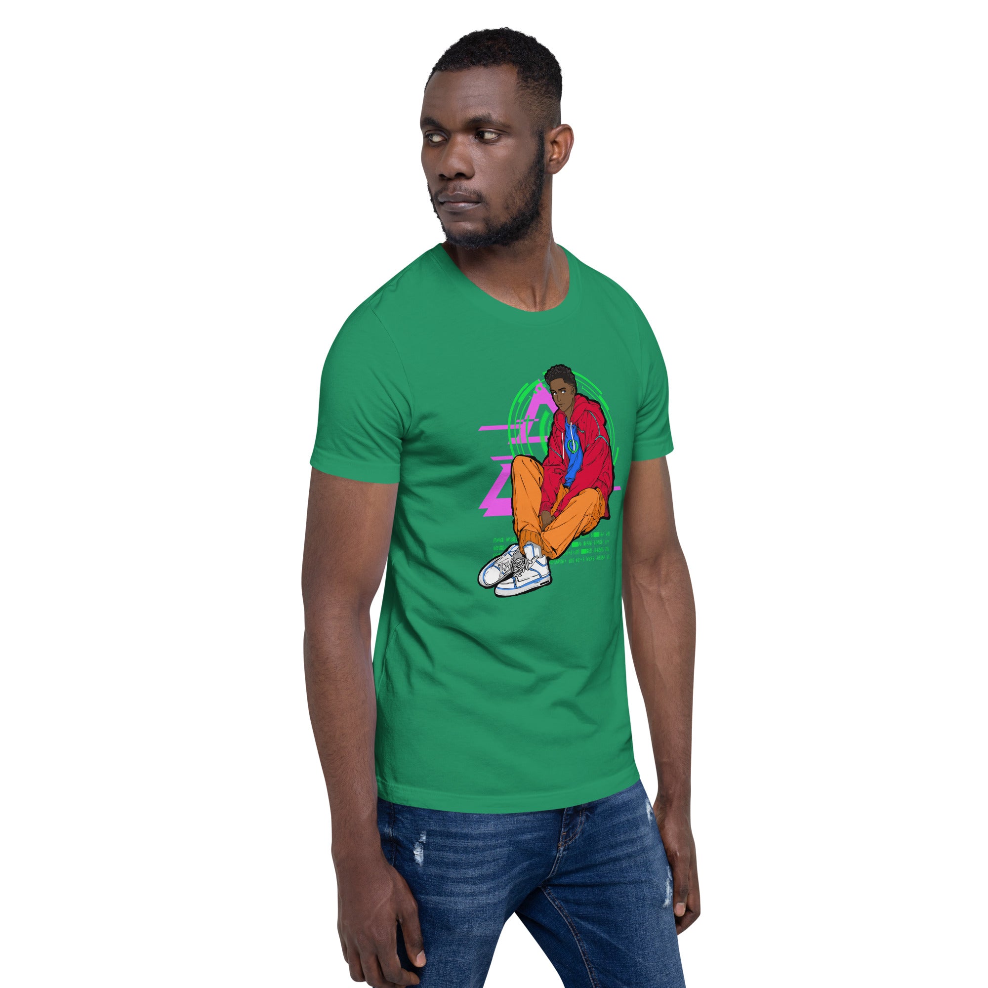 Rex Anime Style Men's lightweight t-shirt