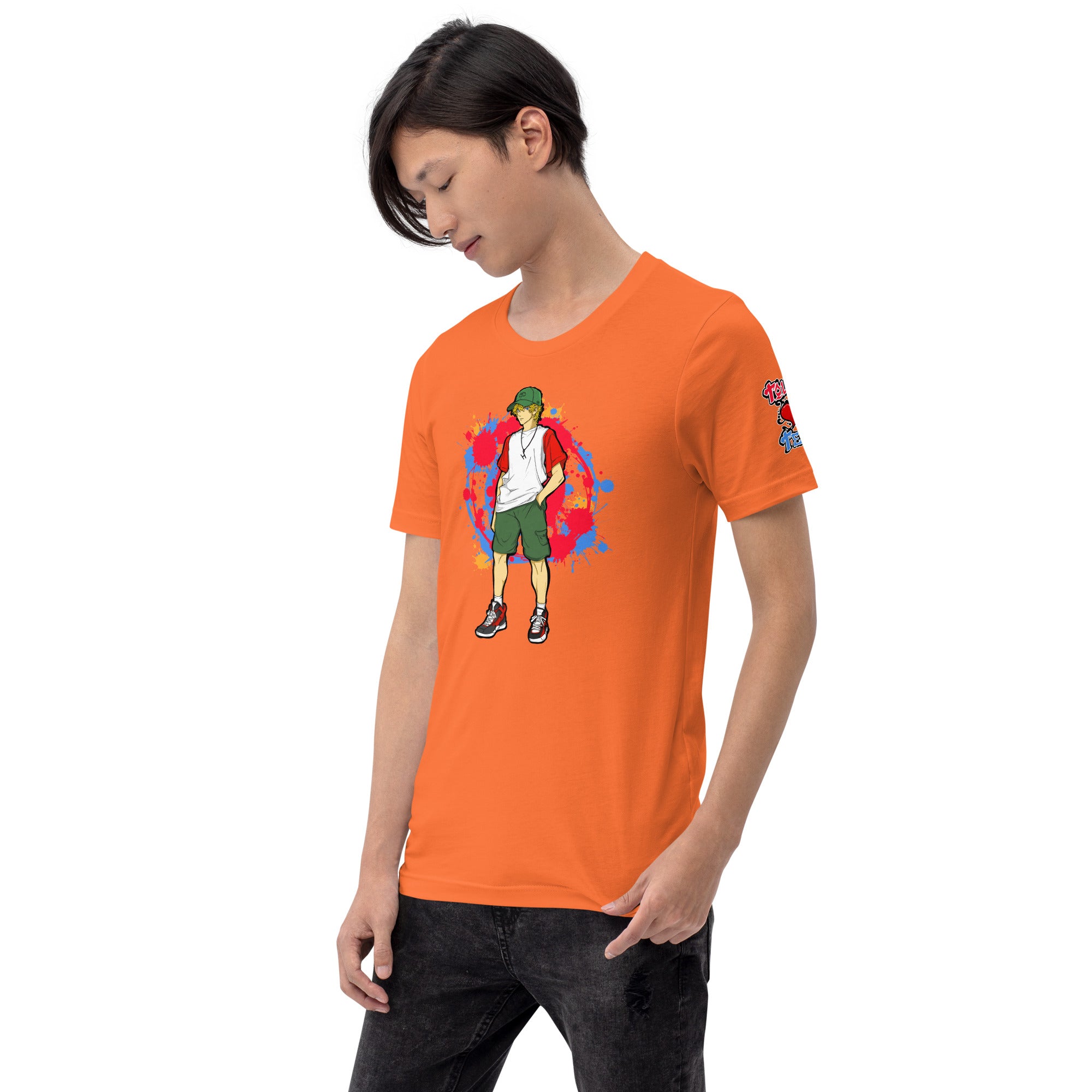 H. Anime Style Men's Short Sleeve Jersey Tee