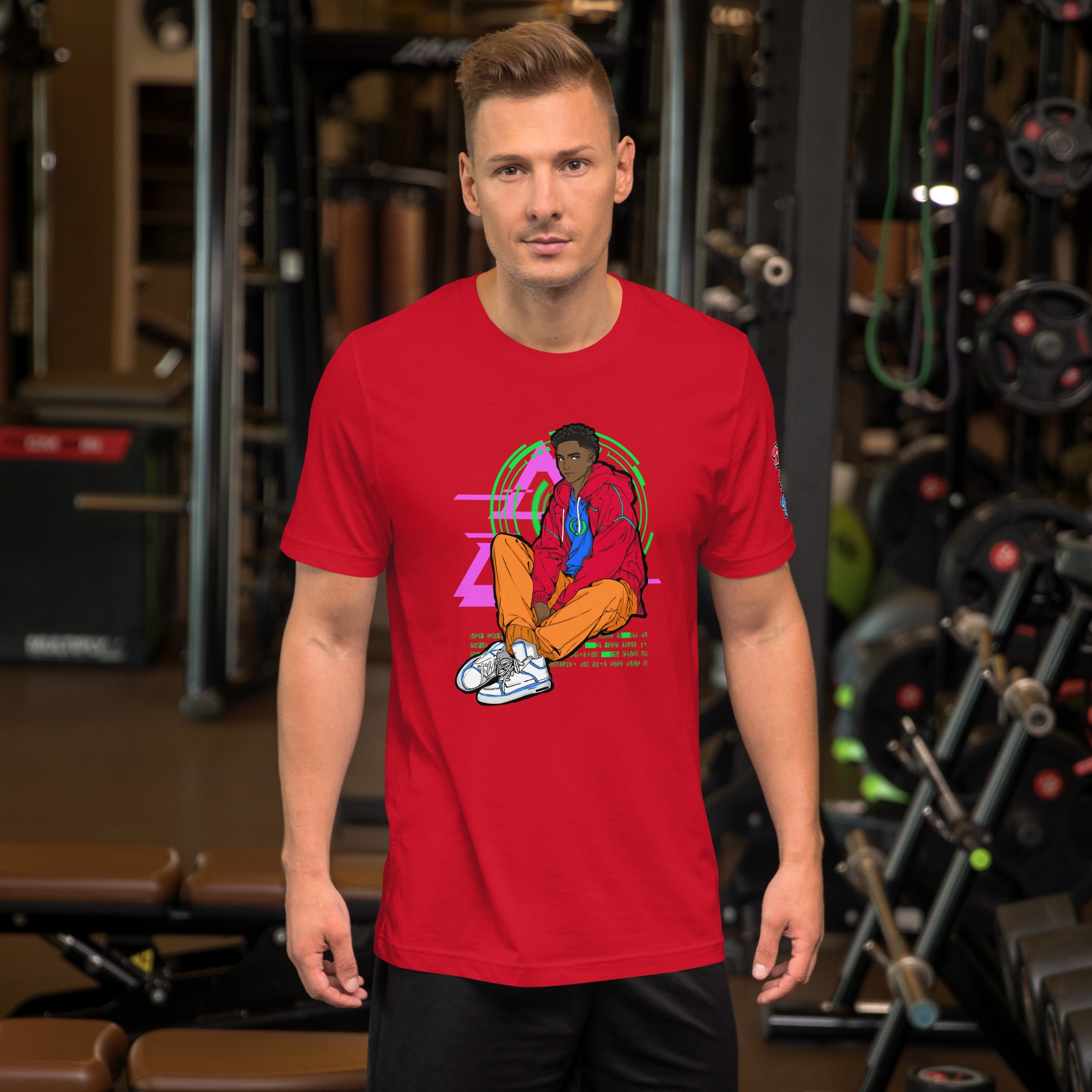 Rex Anime Style Men's lightweight t-shirt