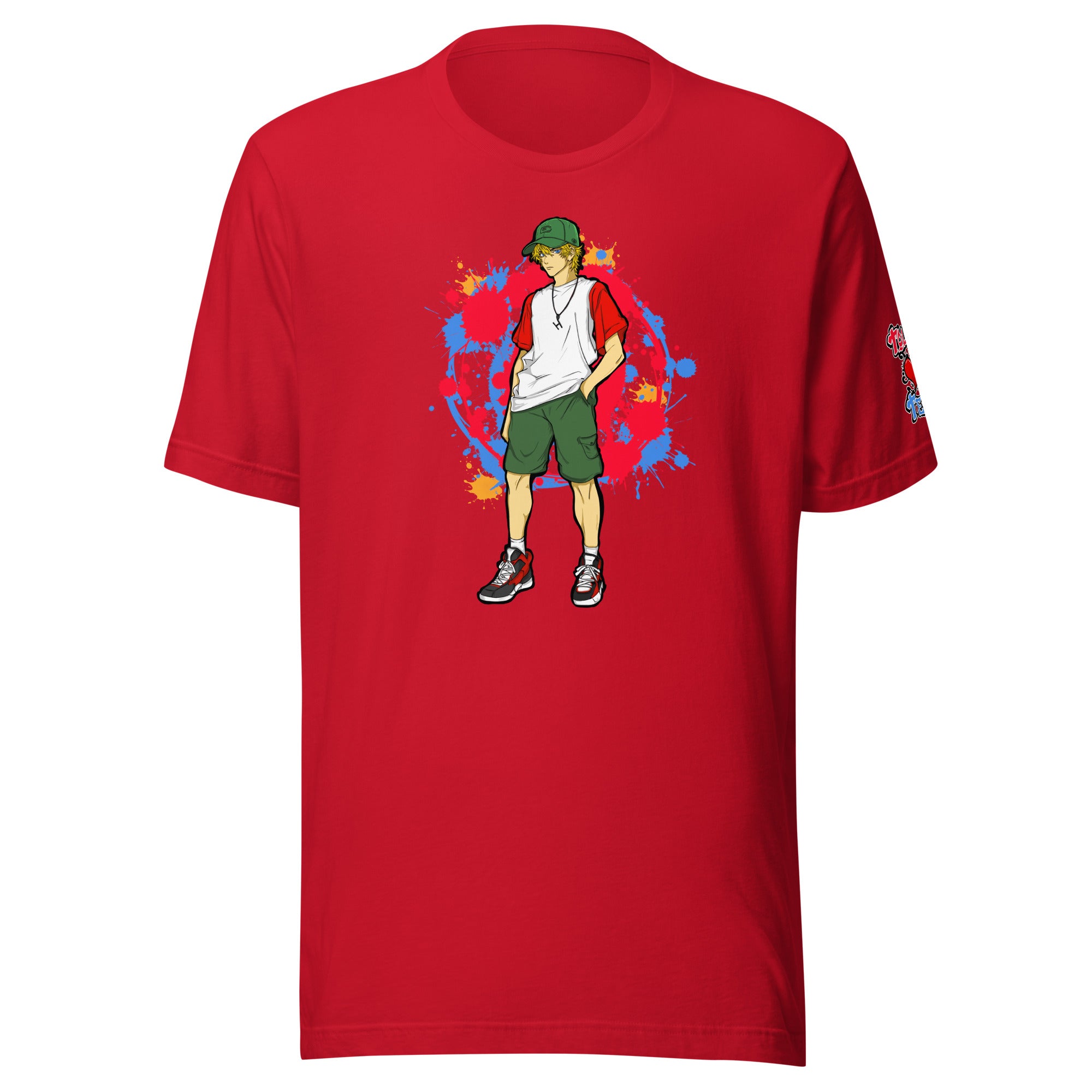 H. Anime Style Men's Short Sleeve Jersey Tee