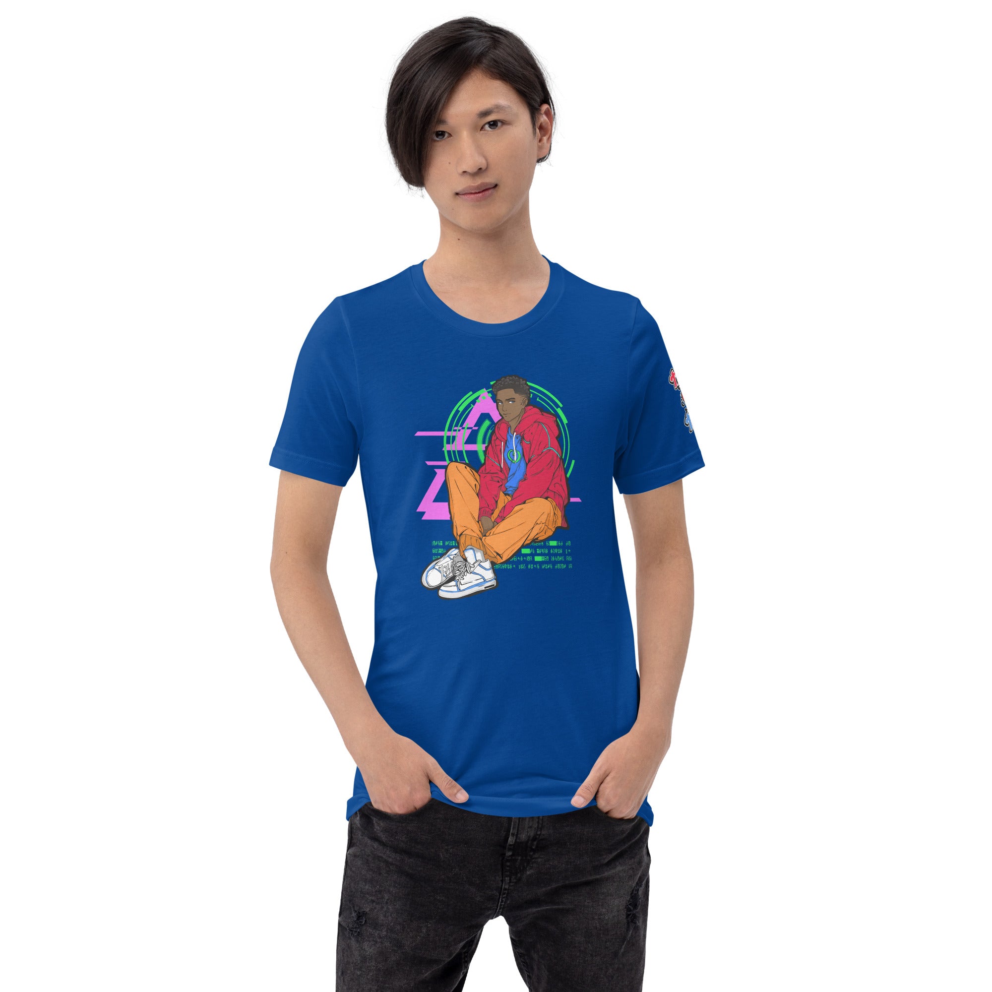 Rex Anime Style Men's lightweight t-shirt