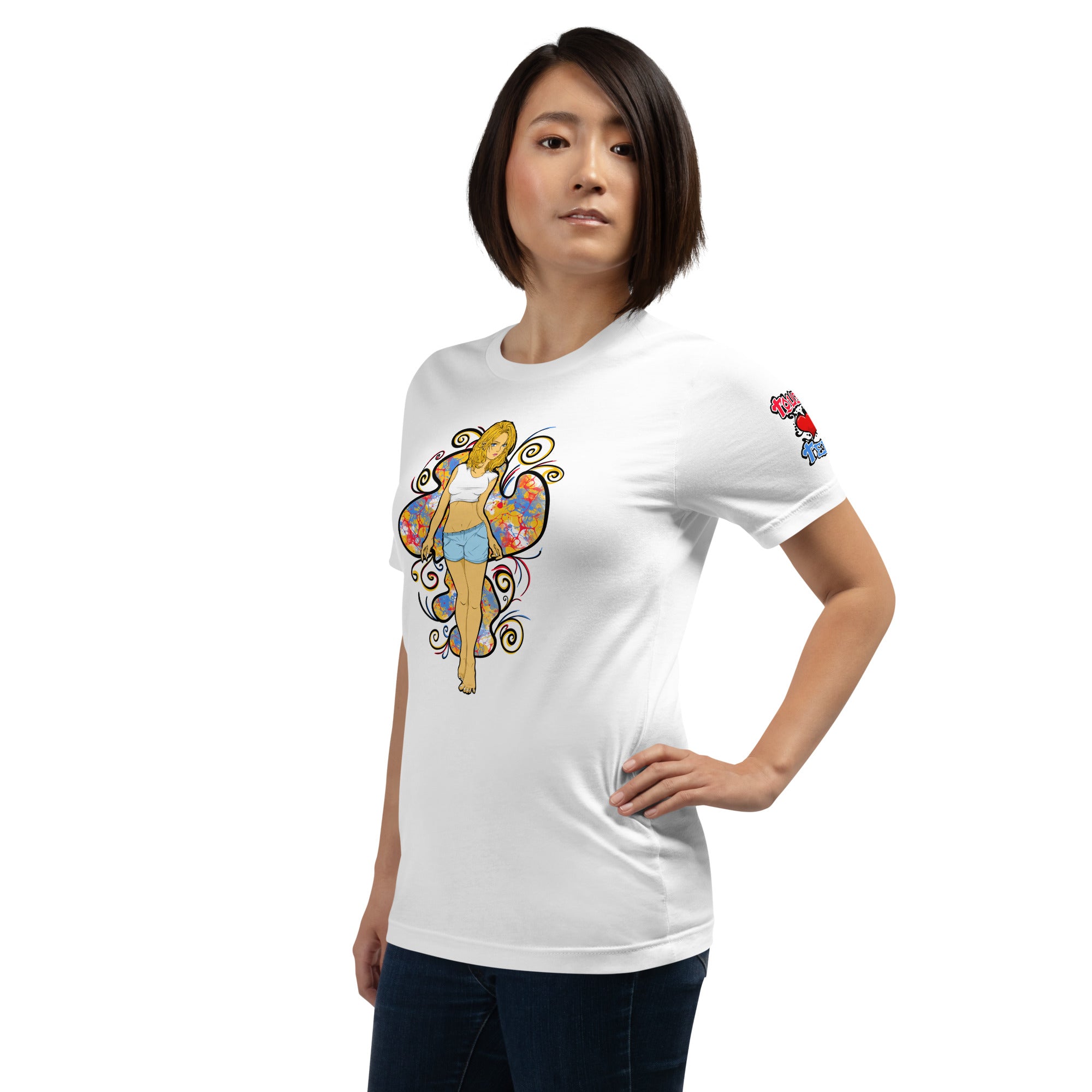 Bee Anime Style Women's Lightweight Jersey T-Shirt