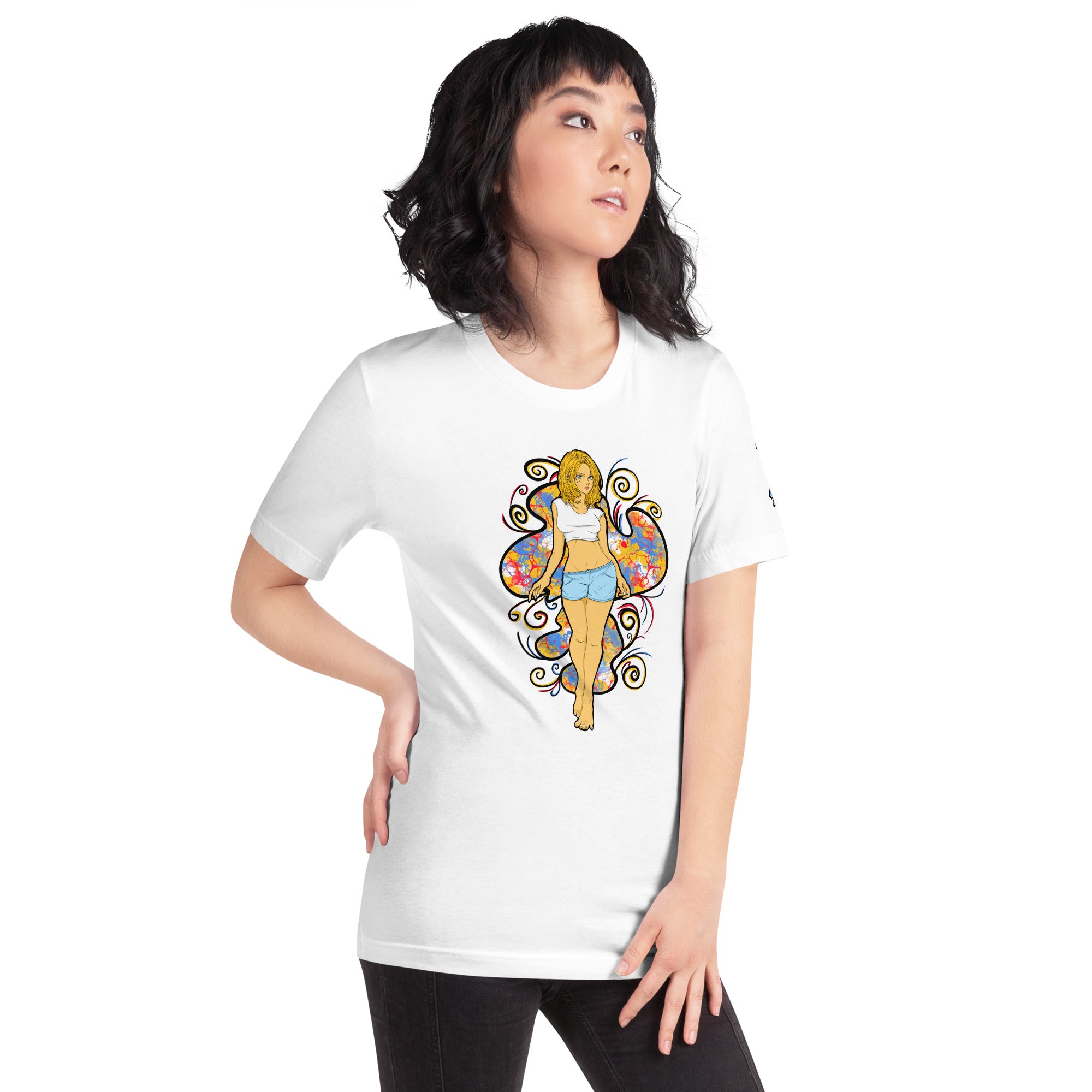 Bee Anime Style Women's Lightweight Jersey T-Shirt