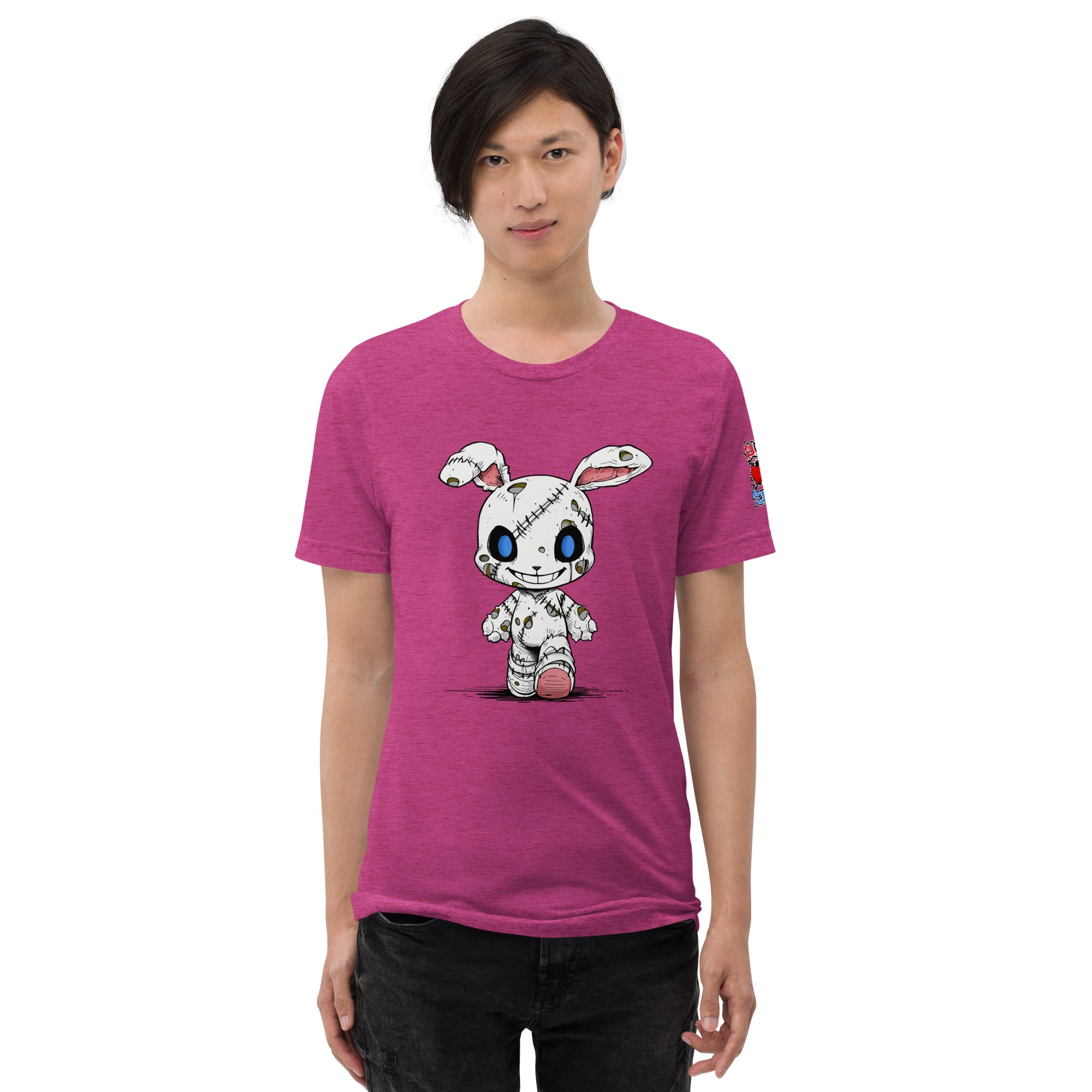 Zombie Bunny Men's Tri-blend Short Sleeve T-Shirt