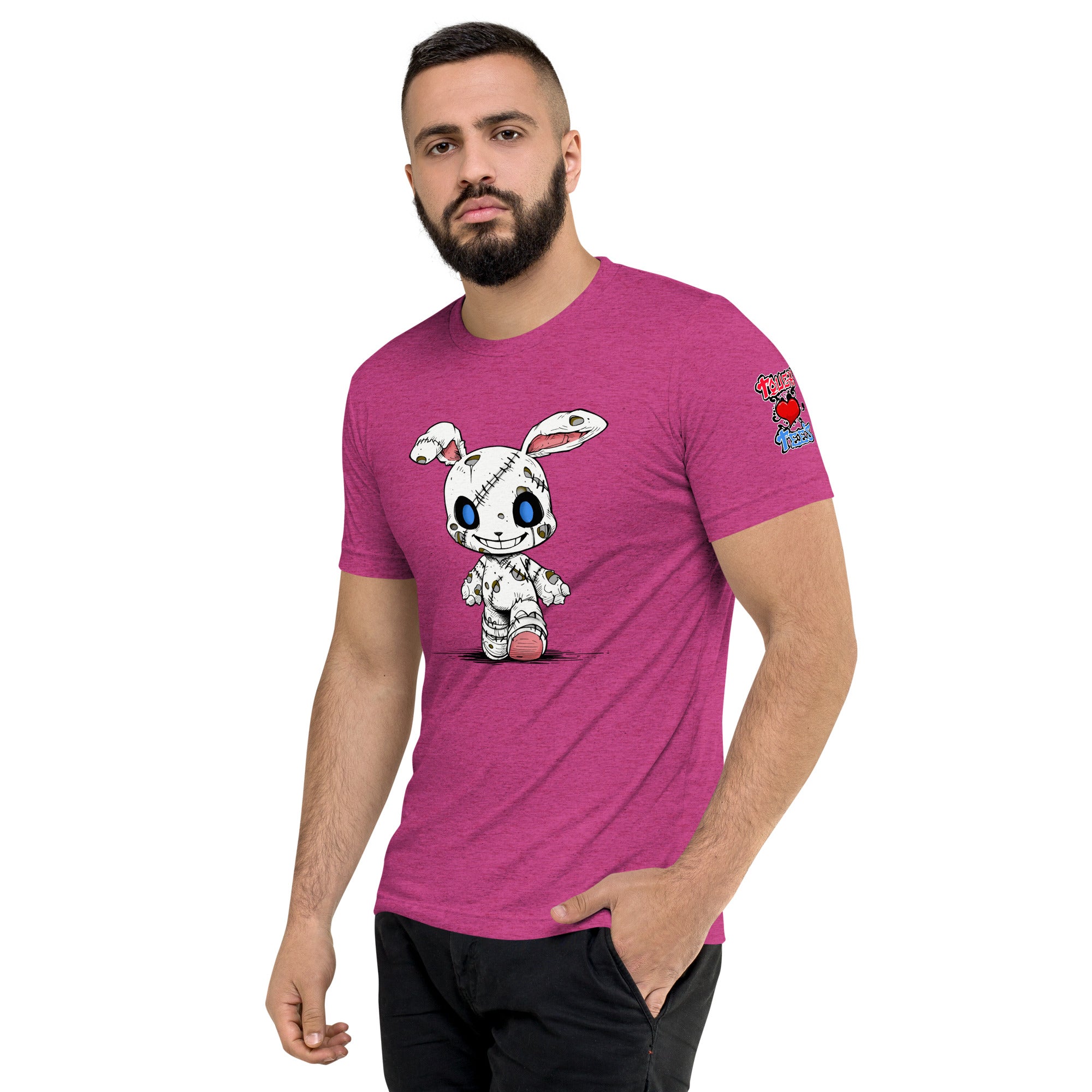 Zombie Bunny Men's Tri-blend Short Sleeve T-Shirt