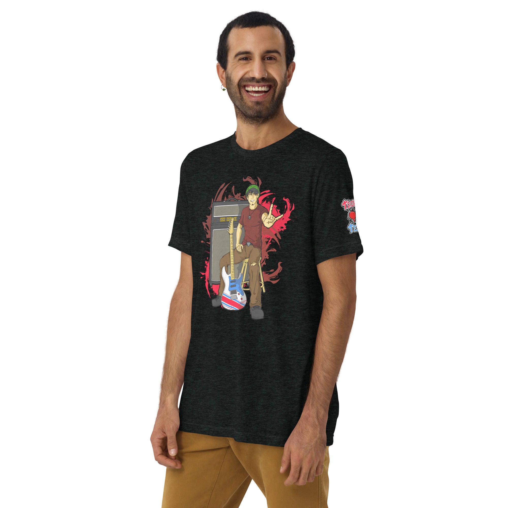 BO Anime Style Tri-Blend Men's Lightweight Tee