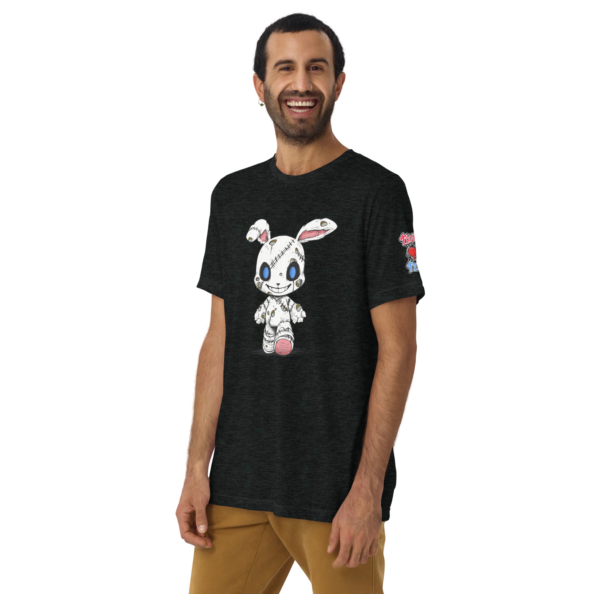 Zombie Bunny Men's Tri-blend Short Sleeve T-Shirt