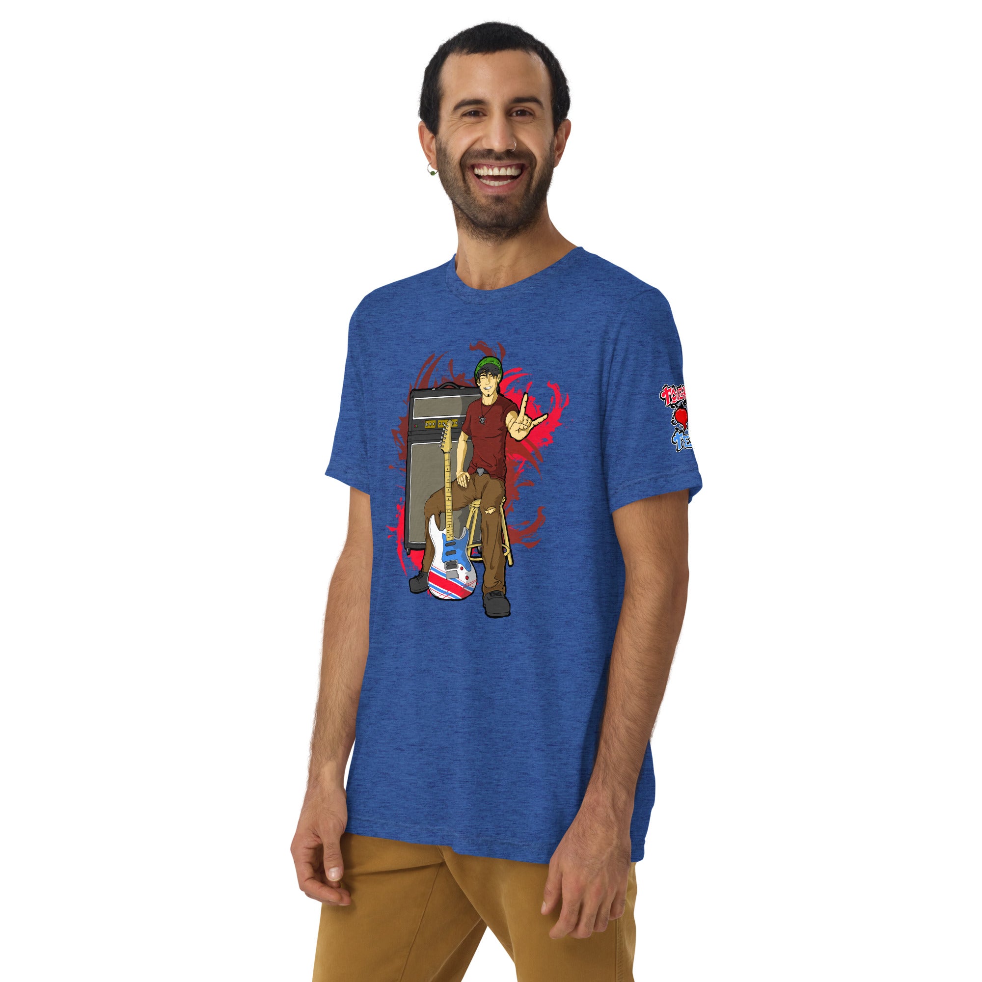 BO Anime Style Tri-Blend Men's Lightweight Tee