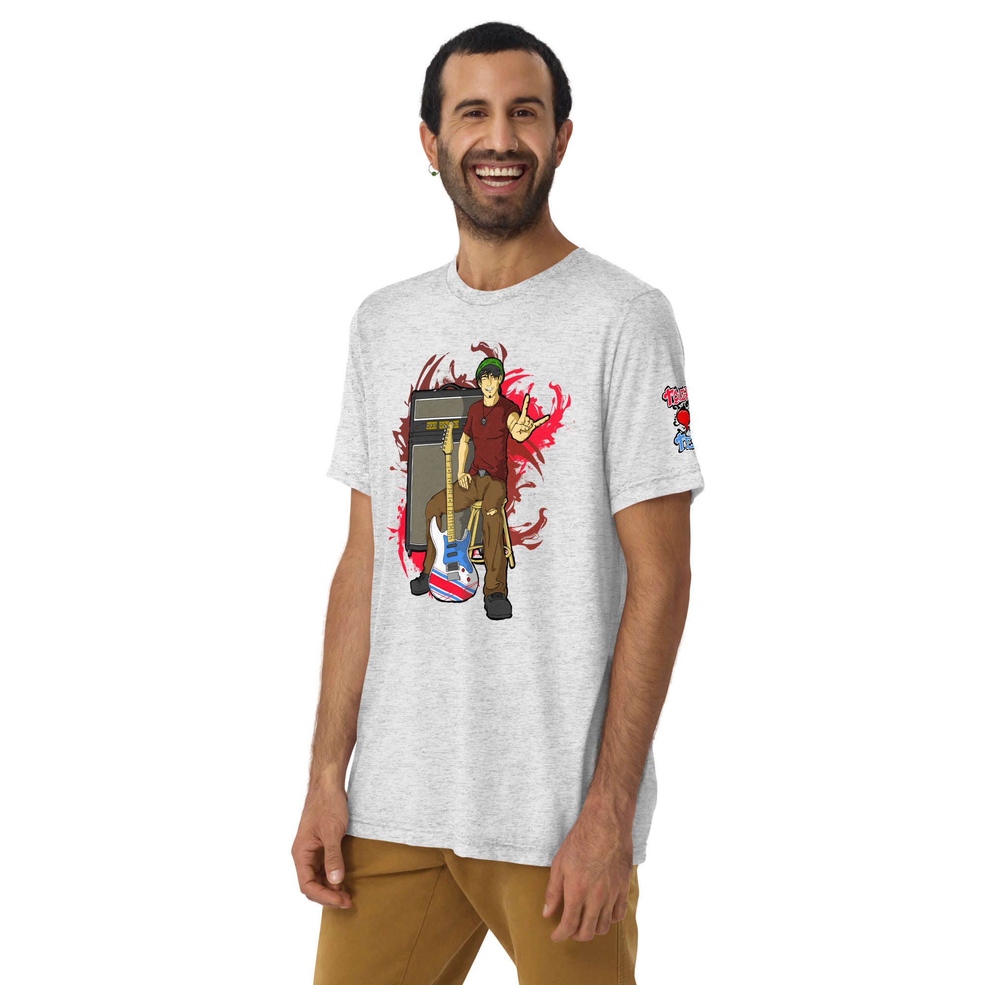 BO Anime Style Tri-Blend Men's Lightweight Tee