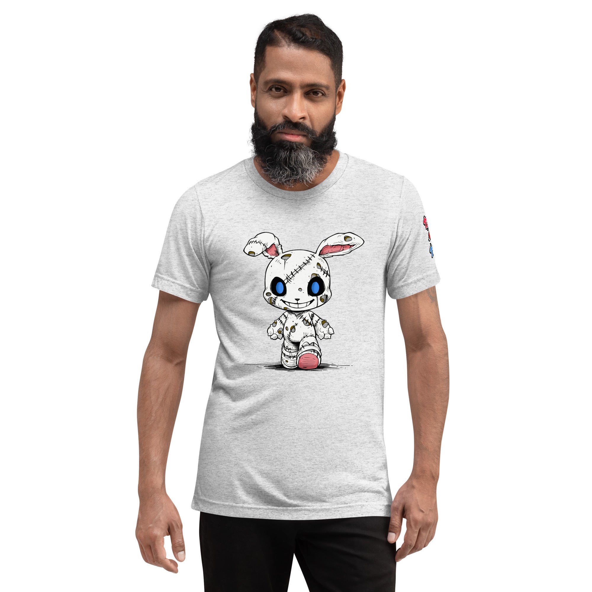 Zombie Bunny Men's Tri-blend Short Sleeve T-Shirt