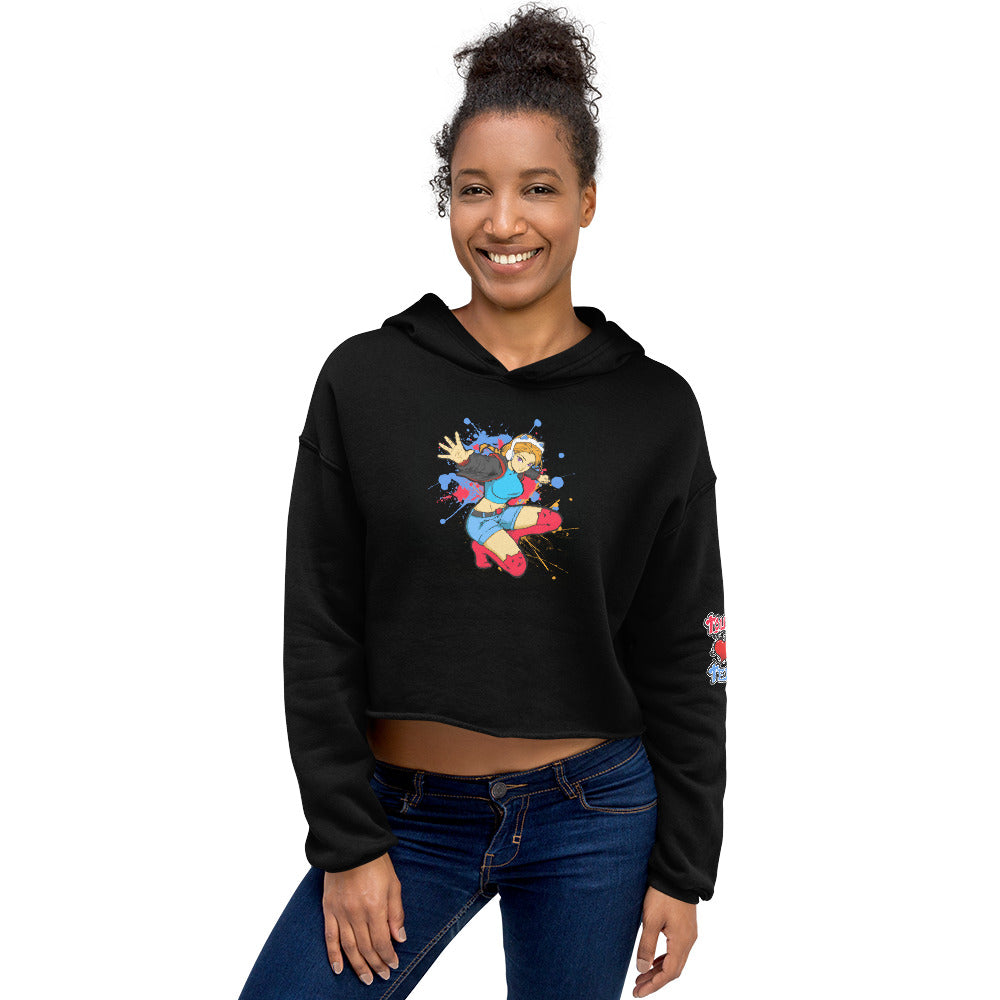 GG Anime Women's Crop Hoodie