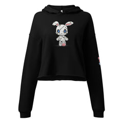 Zombie Bunny Women's Fleece Crop Hoodie