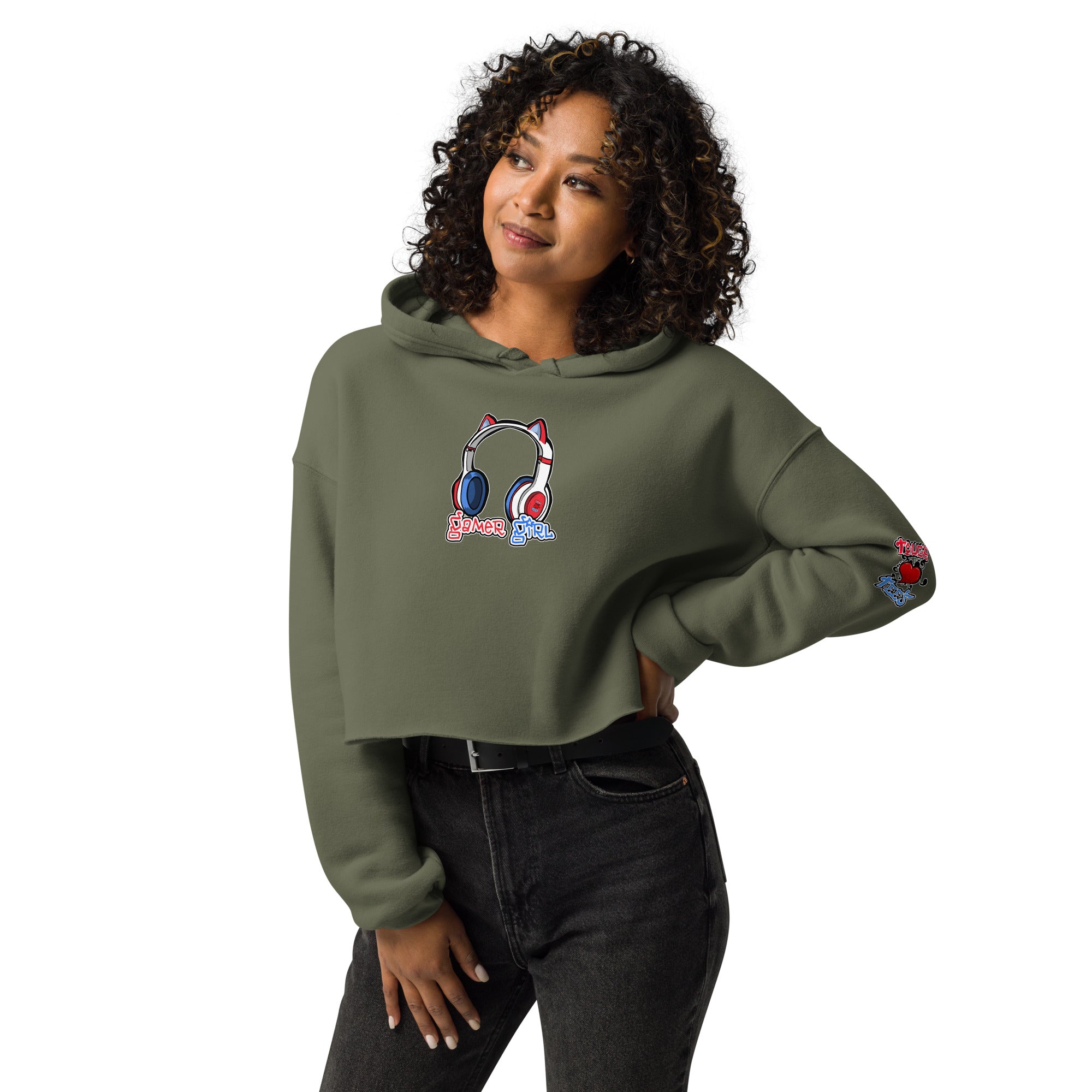 Gamer Girl Women's Crop Hoodie