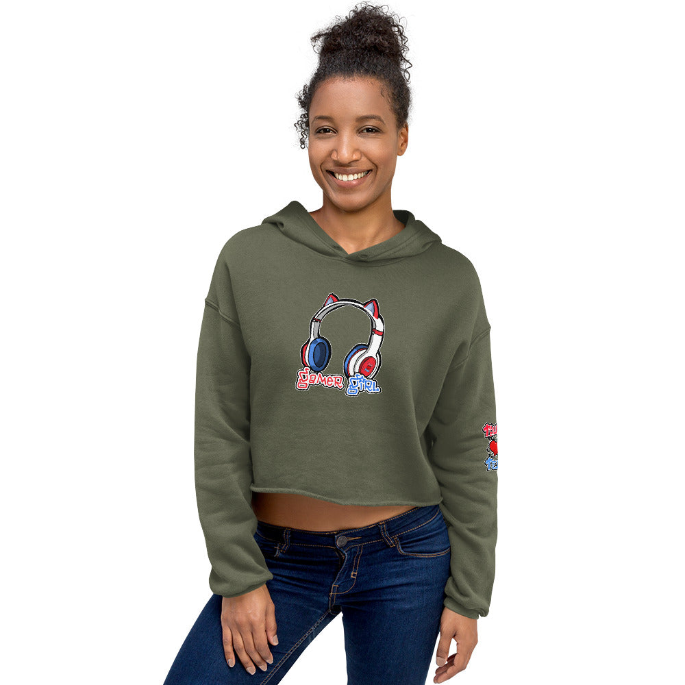 Gamer Girl Women's Crop Hoodie