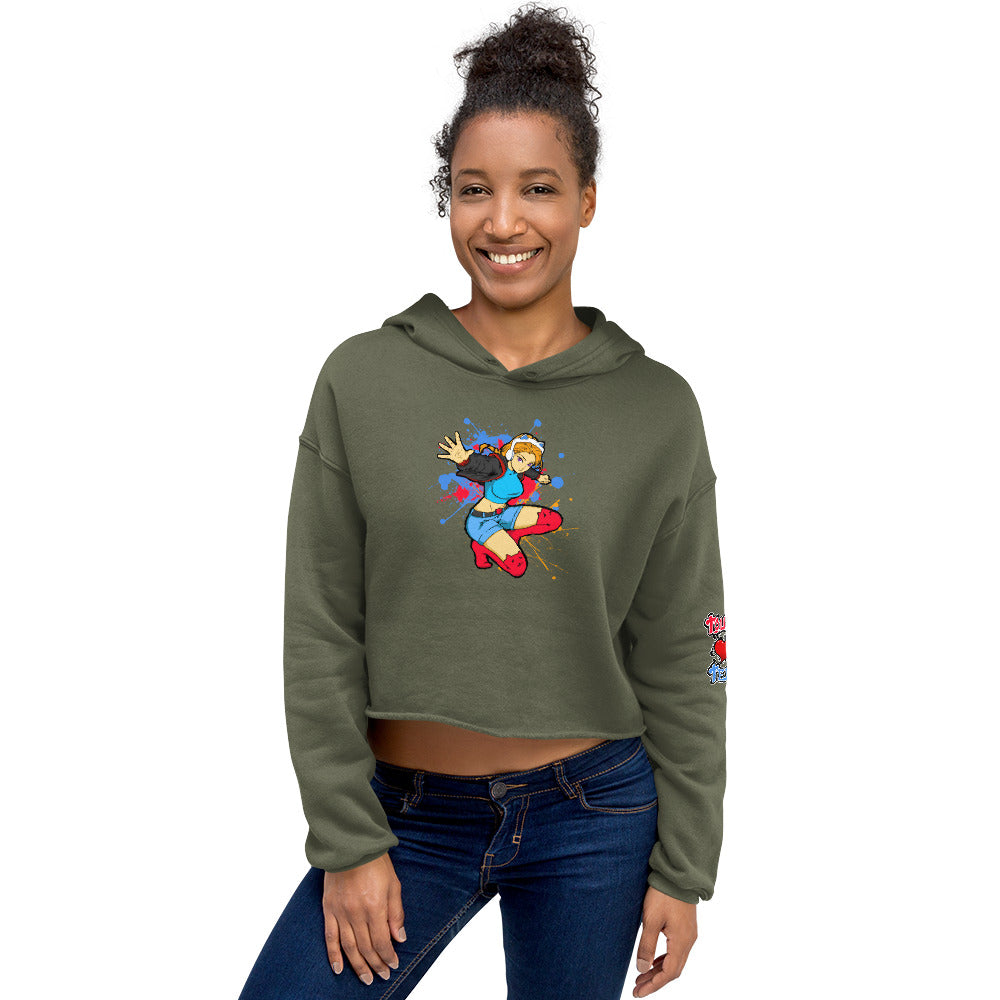 GG Anime Women's Crop Hoodie