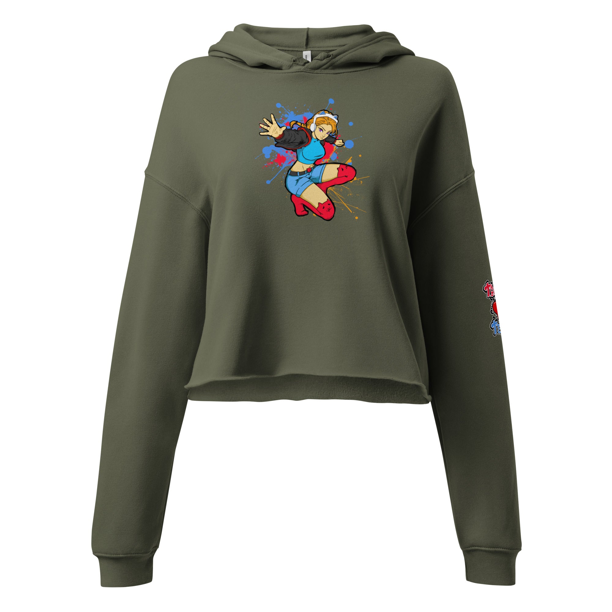 GG Anime Women's Crop Hoodie