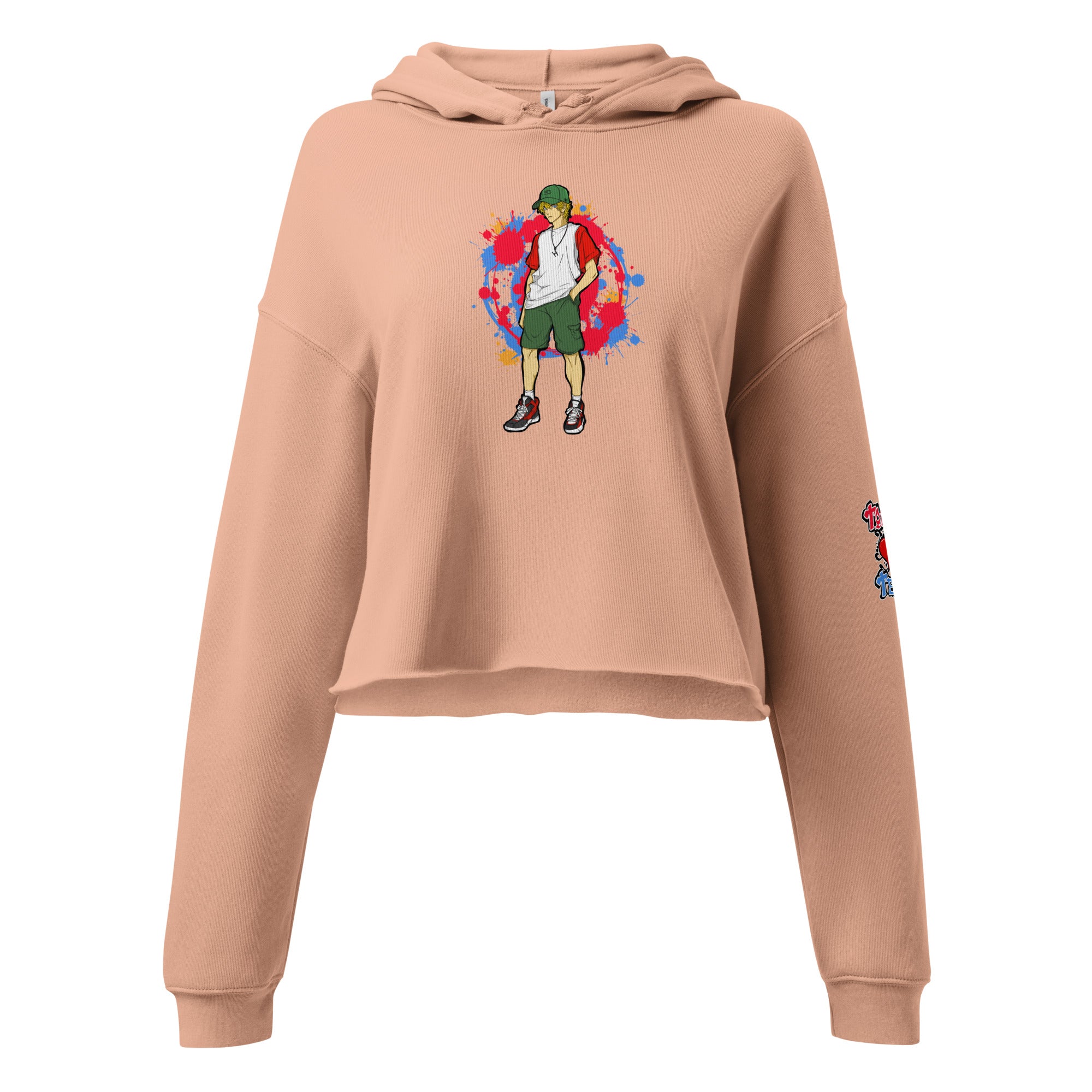 H. Anime Style Women's Crop Hoodie