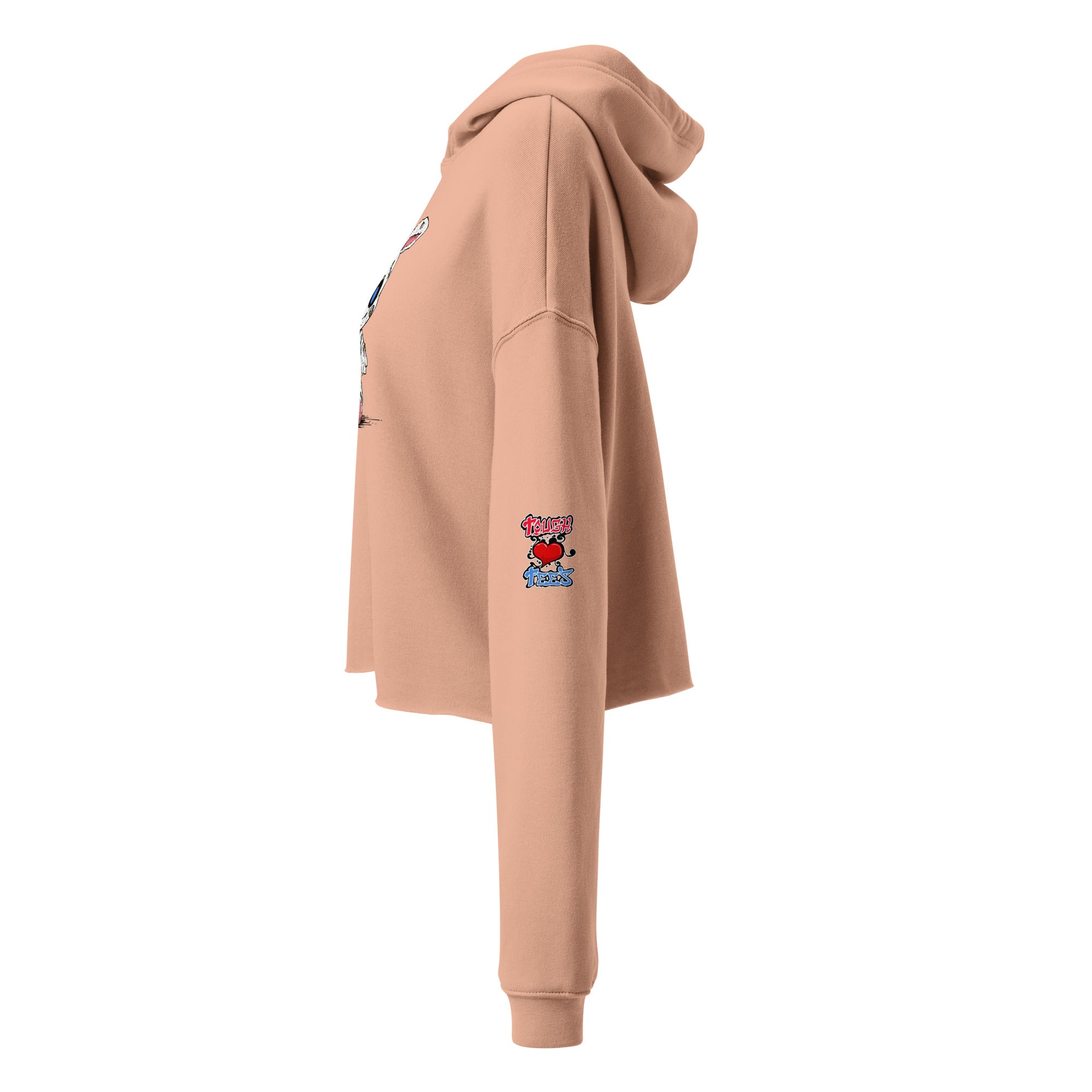 Zombie Bunny Women's Fleece Crop Hoodie