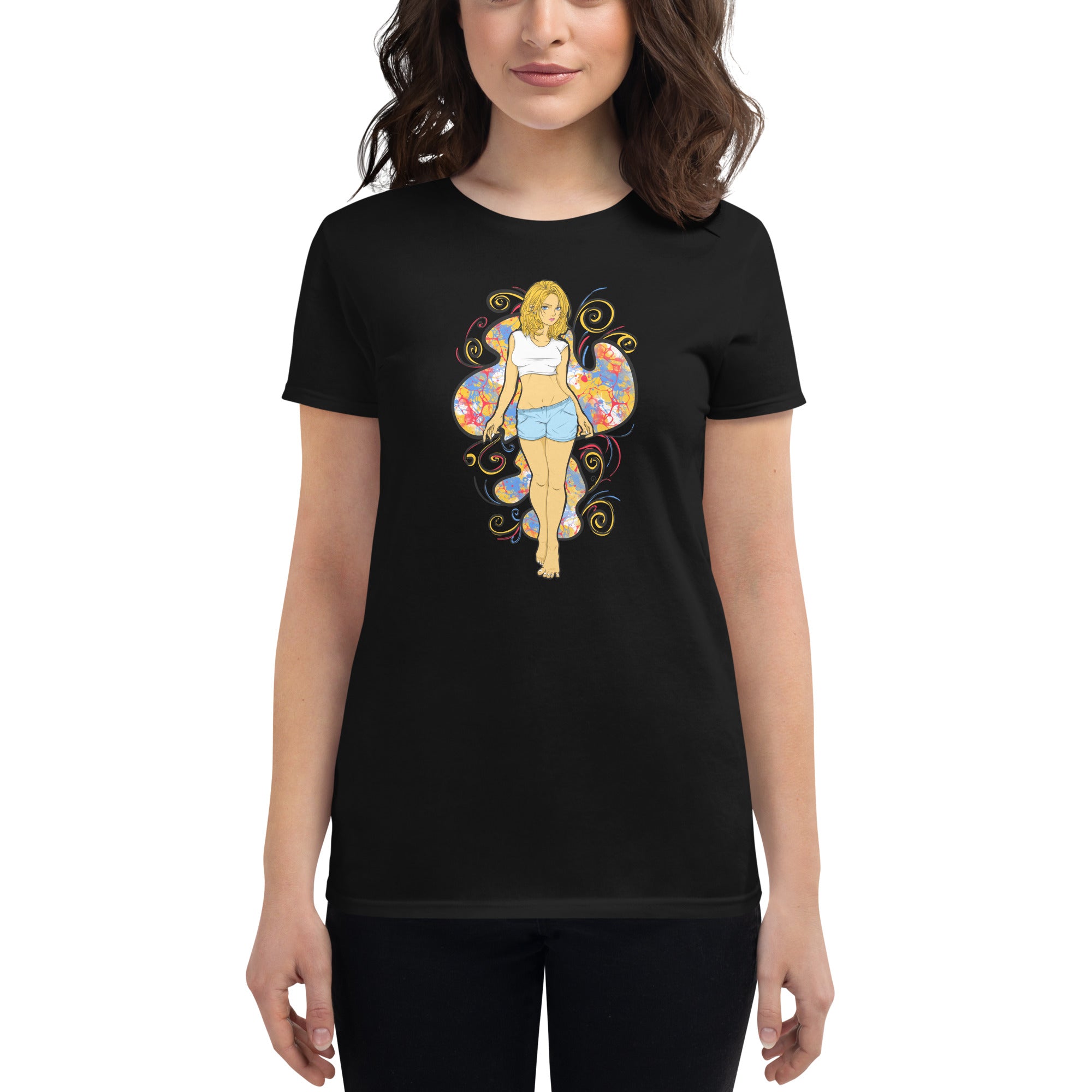 Bee Anime Women's Short Sleeve Fashion Fit T-Shirt