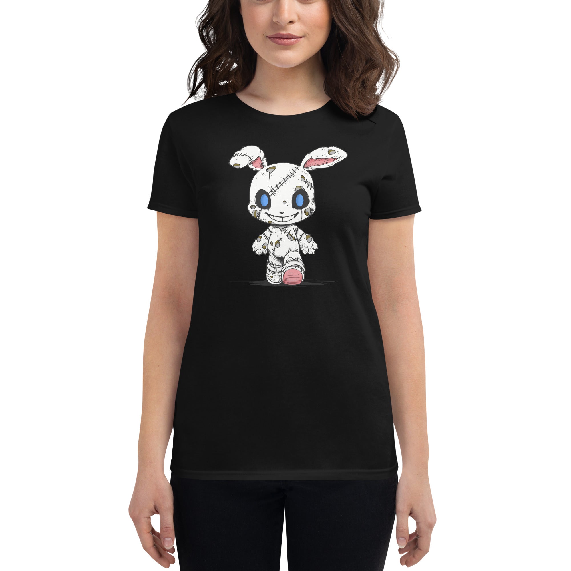 Zombie Bunny Women's Ringspun Fashion Fit T-Shirt