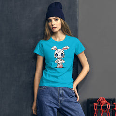 Zombie Bunny Women's Ringspun Fashion Fit T-Shirt