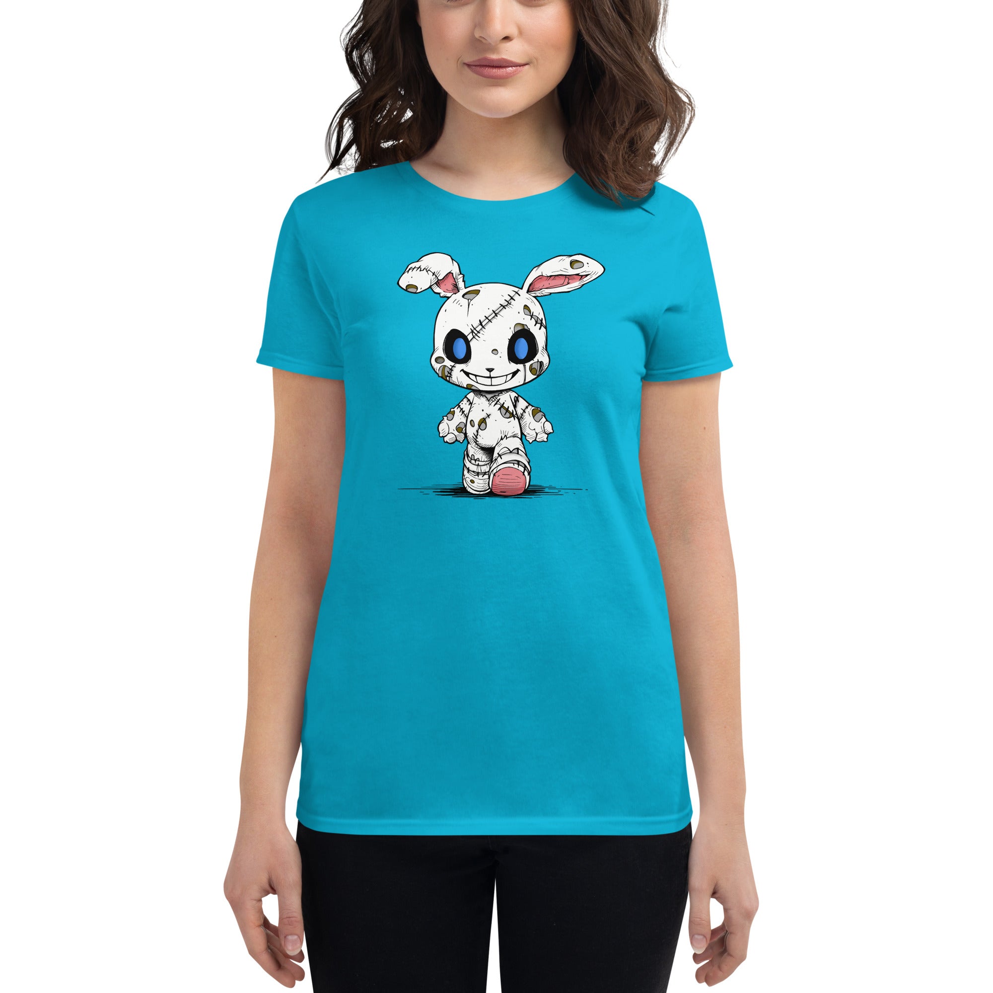 Zombie Bunny Women's Ringspun Fashion Fit T-Shirt