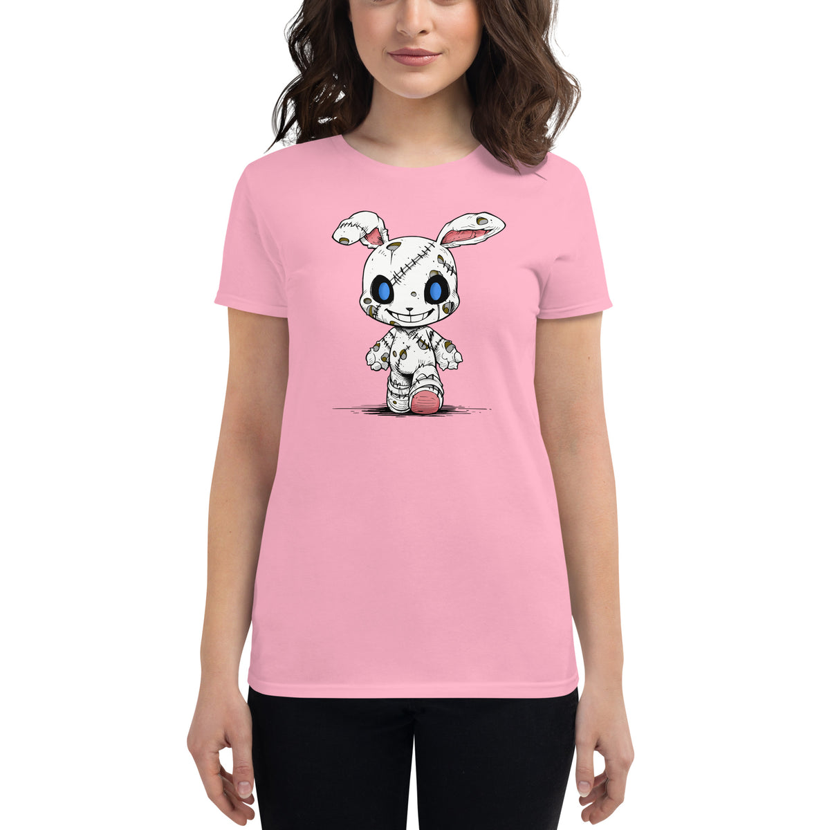 Zombie Bunny Women's Ringspun Fashion Fit T-Shirt