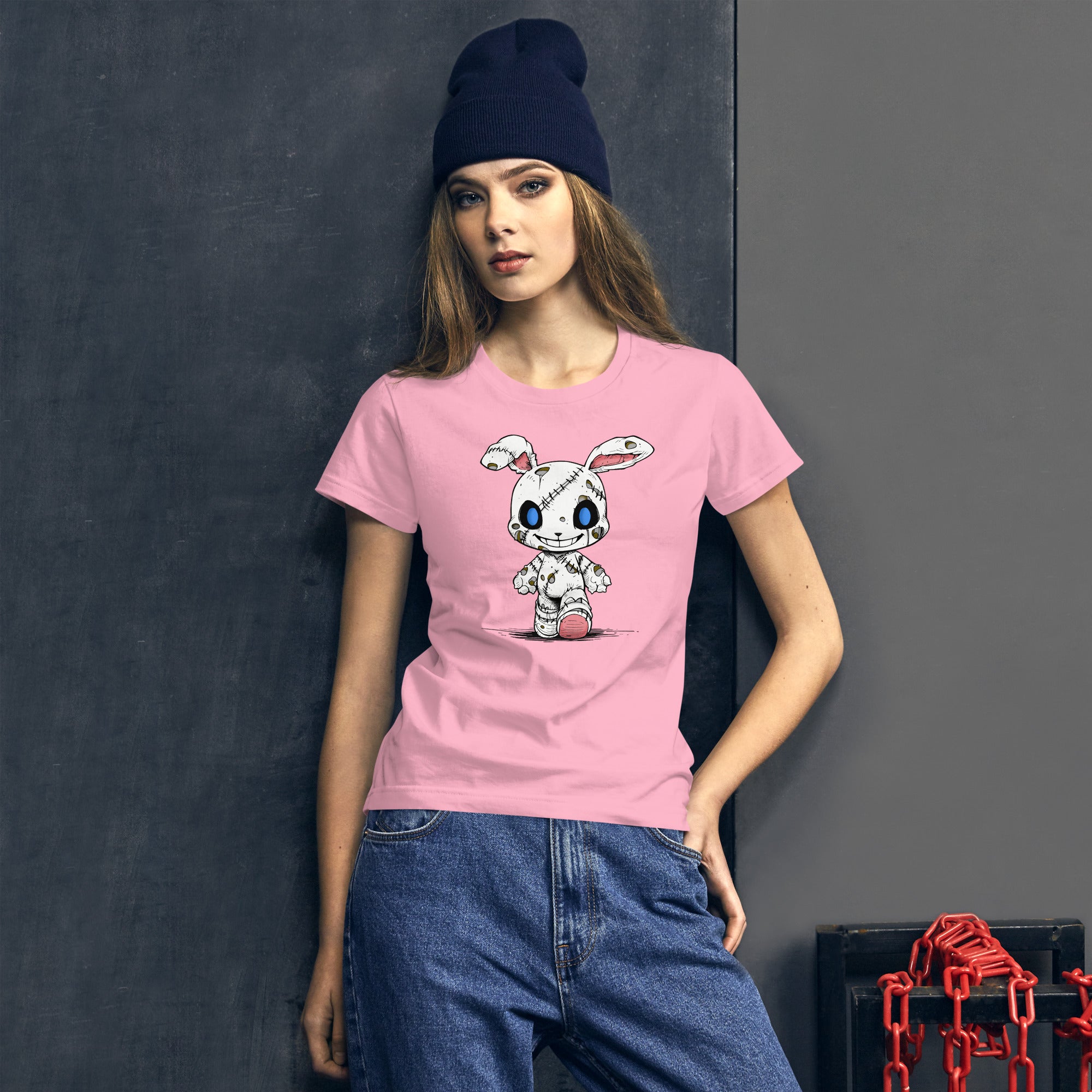 Zombie Bunny Women's Ringspun Fashion Fit T-Shirt