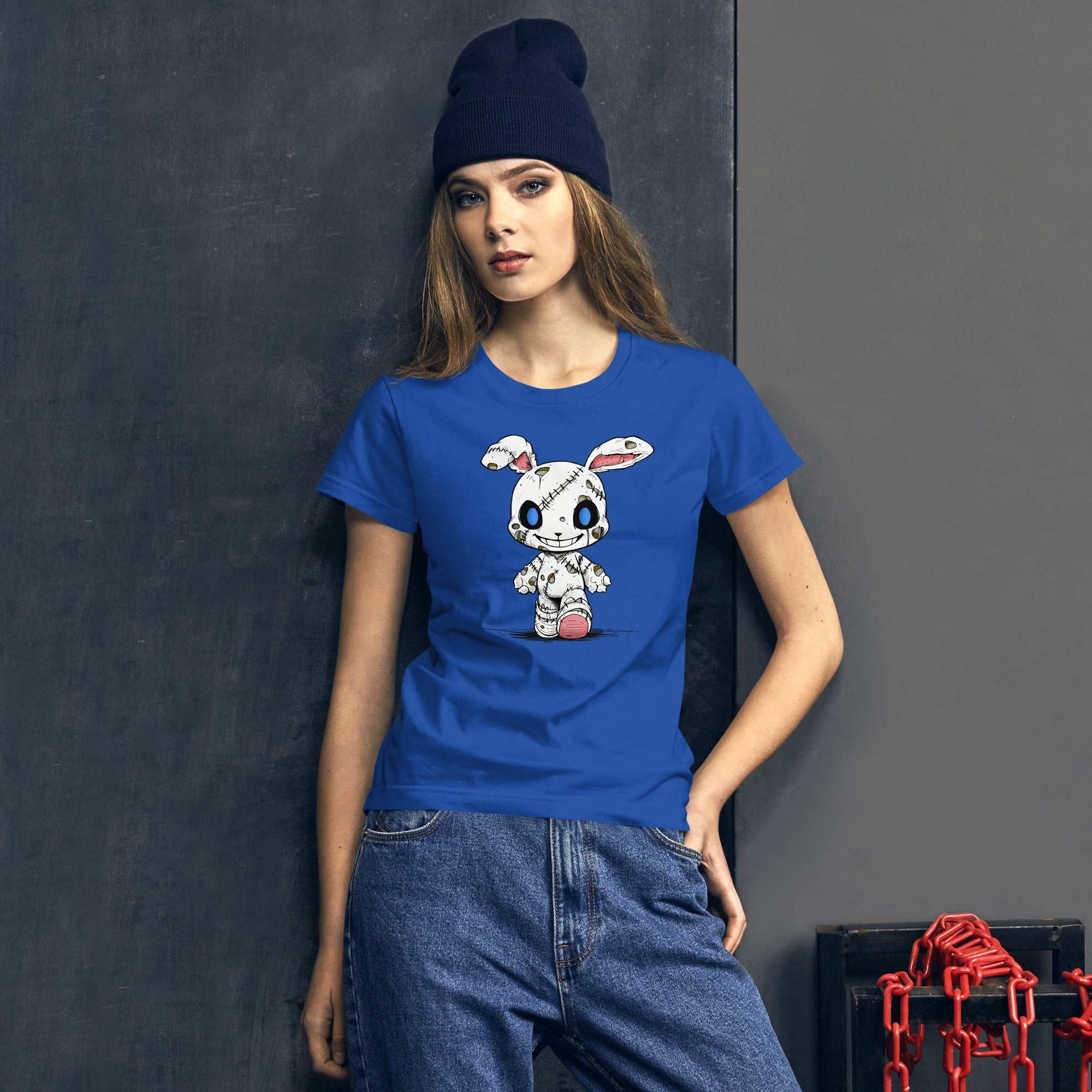 Zombie Bunny Women's Ringspun Fashion Fit T-Shirt