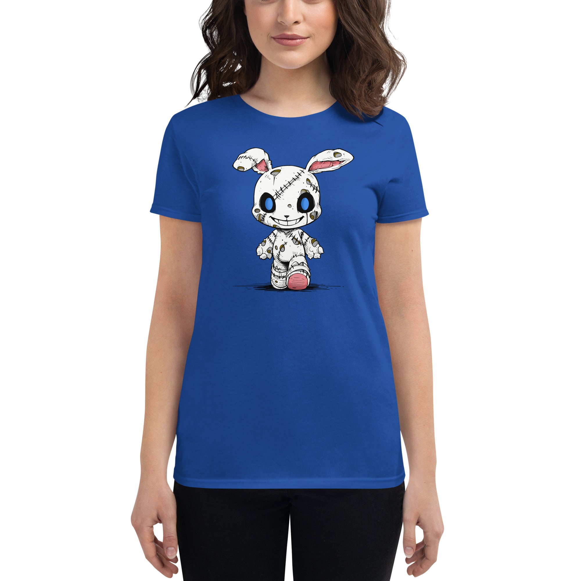 Zombie Bunny Women's Ringspun Fashion Fit T-Shirt