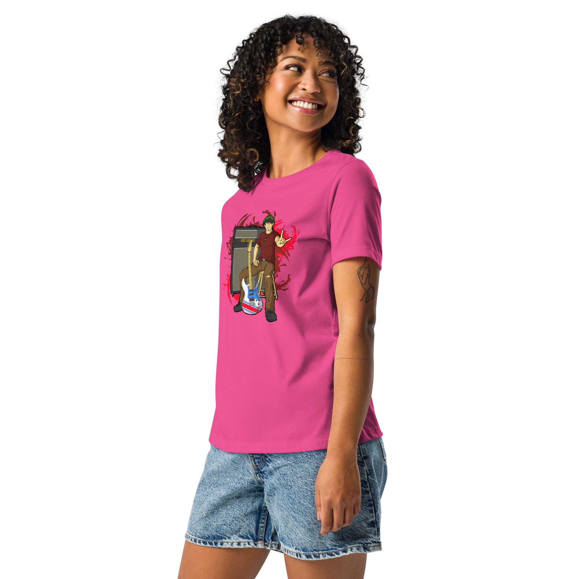 BO Anime Style Women's Relaxed Lightweight Tee