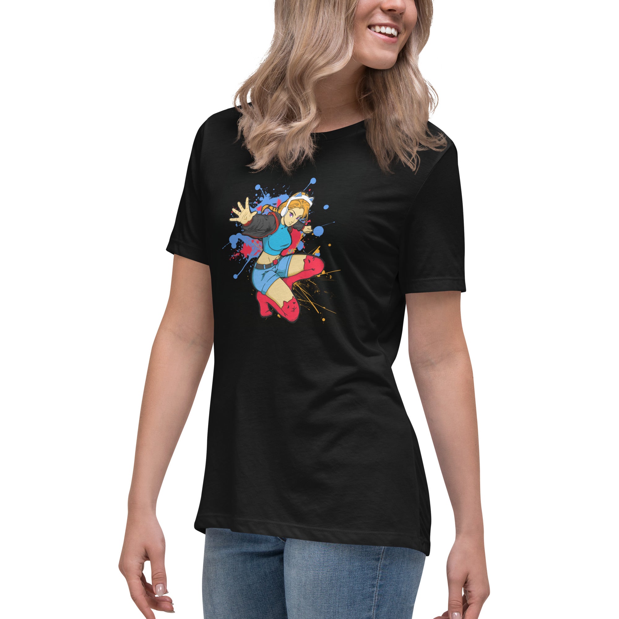 GG Anime Style Women's Relaxed Jersey Tee