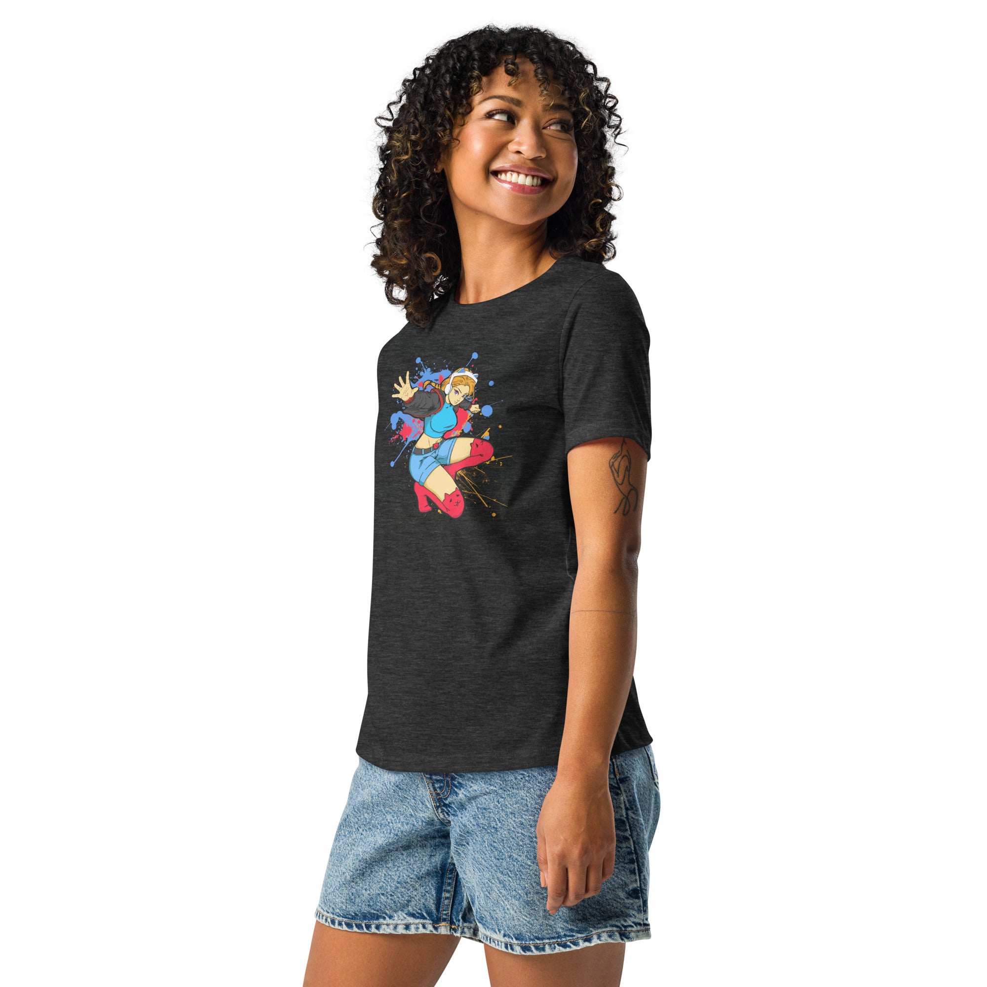 GG Anime Style Women's Relaxed Jersey Tee