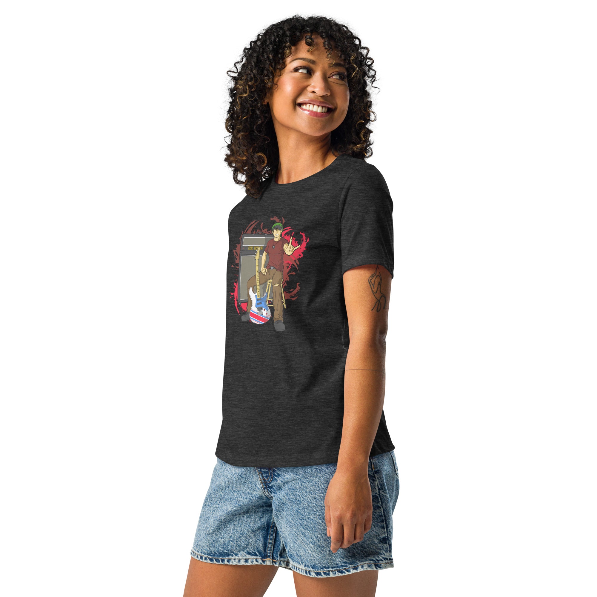 BO Anime Style Women's Relaxed Lightweight Tee