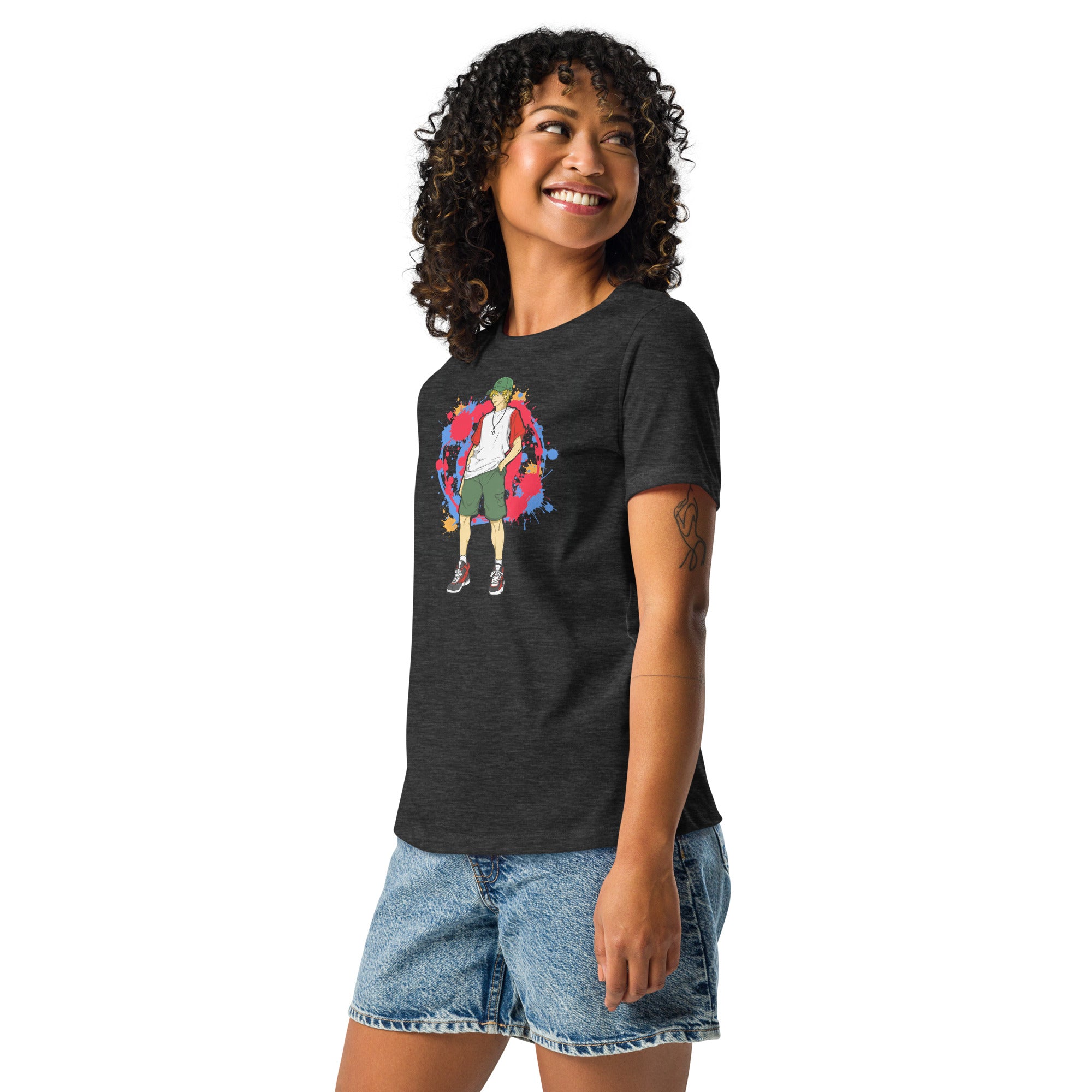 H. Anime Style Women's Relaxed T-Shirt