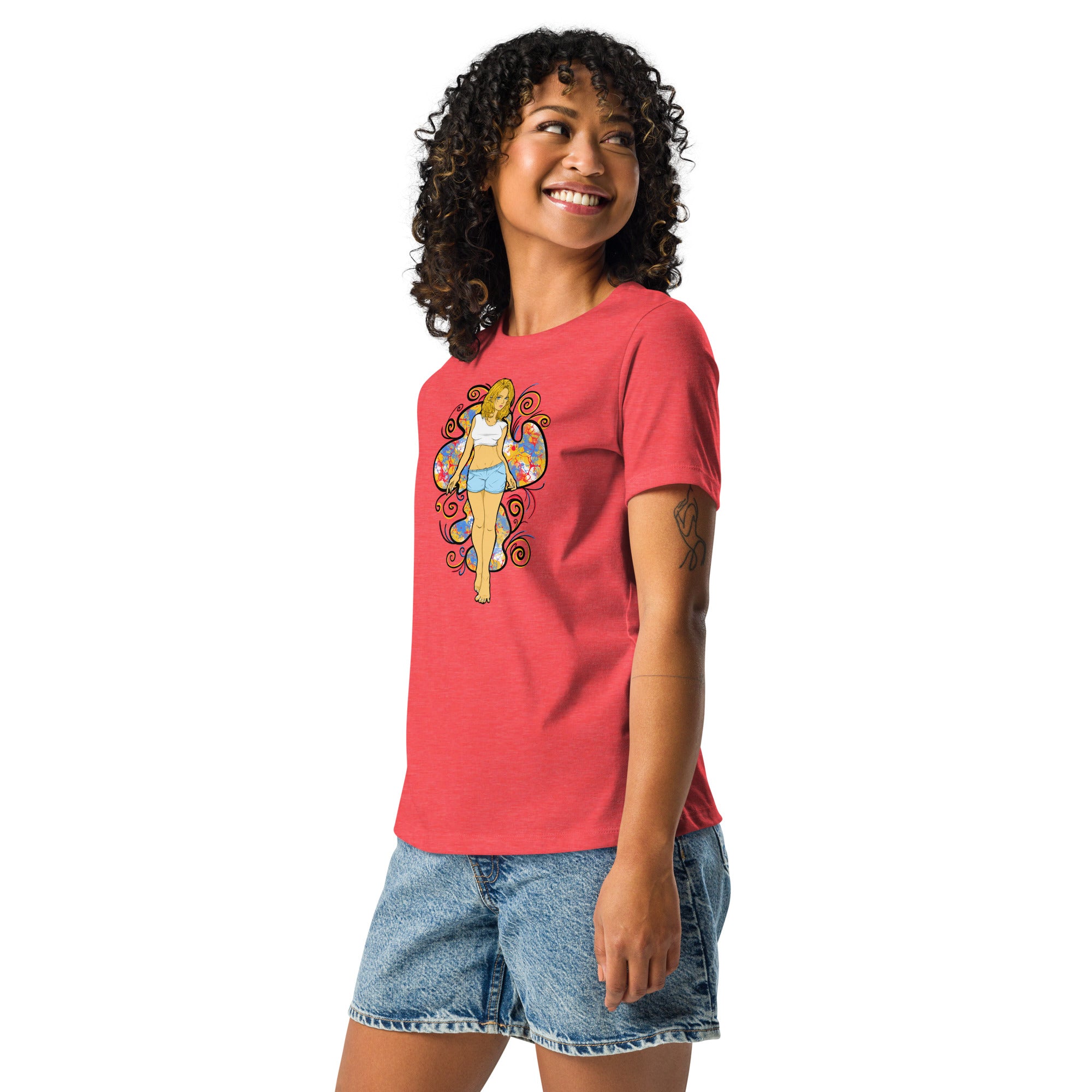 Bee Anime Women's Relaxed Lightweight Jersey Tee