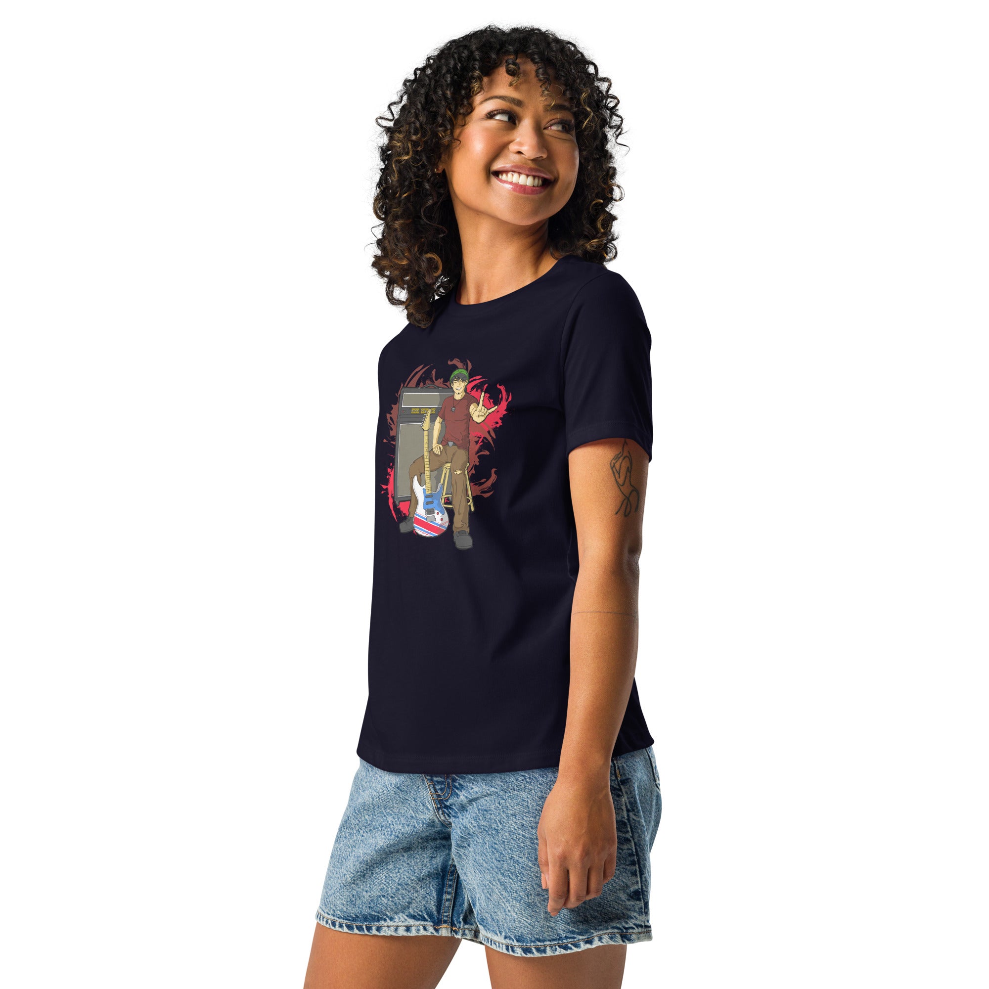 BO Anime Style Women's Relaxed Lightweight Tee