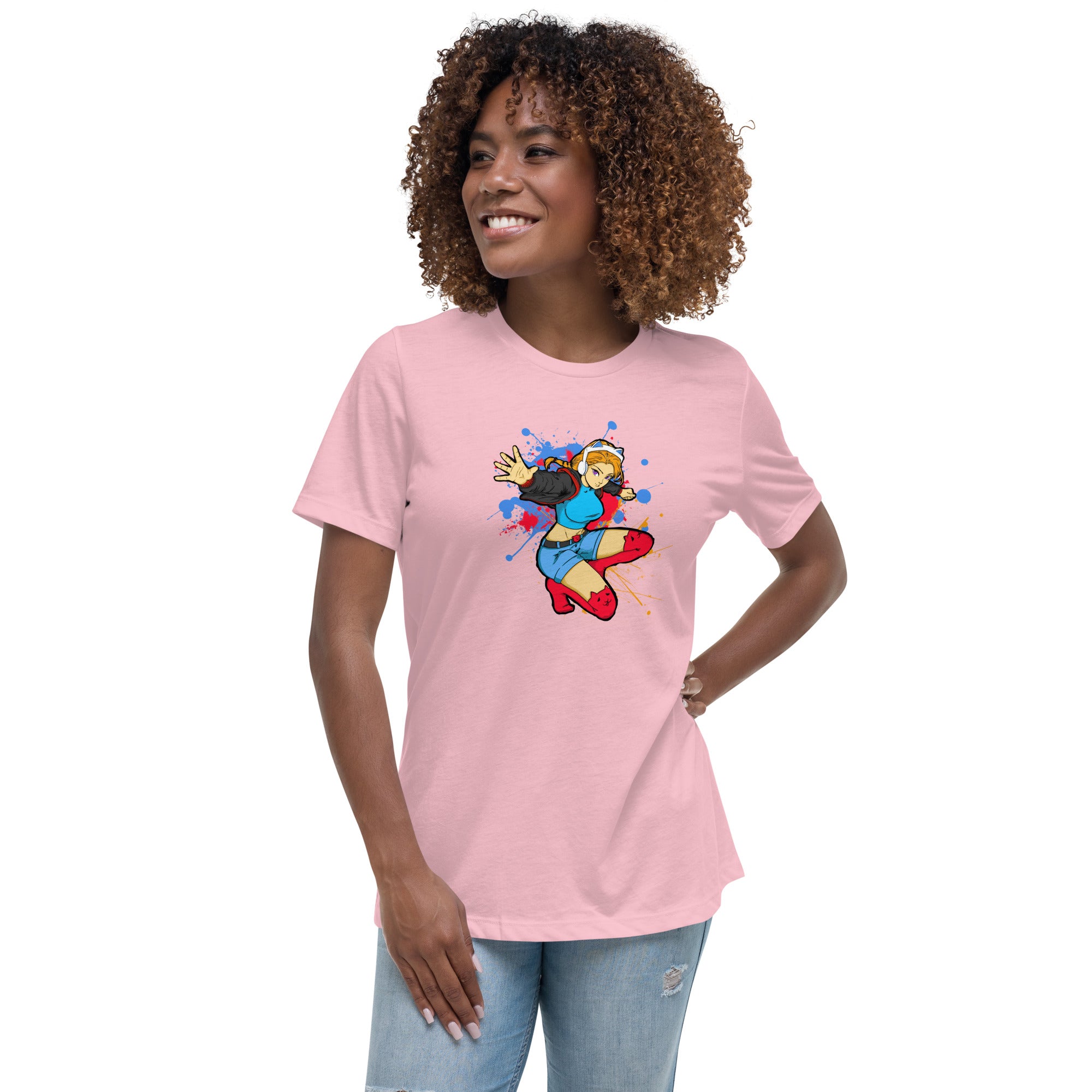 GG Anime Style Women's Relaxed Jersey Tee