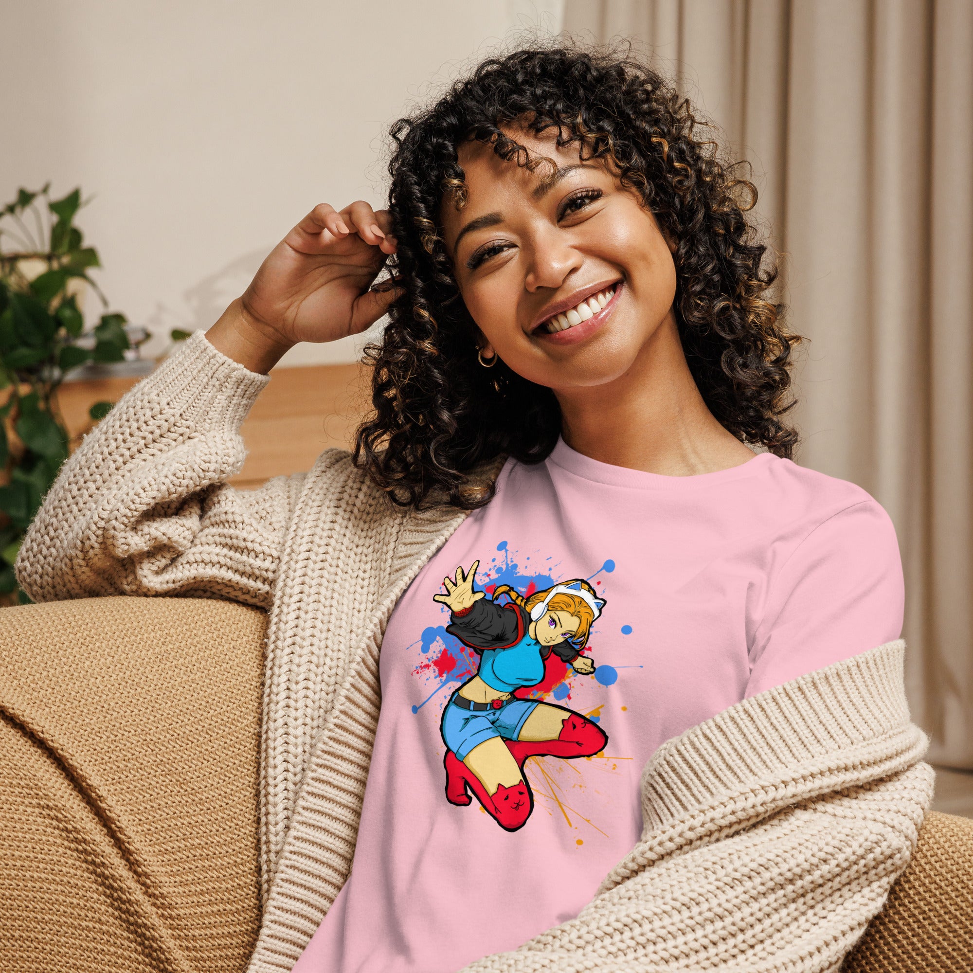 GG Anime Style Women's Relaxed Jersey Tee