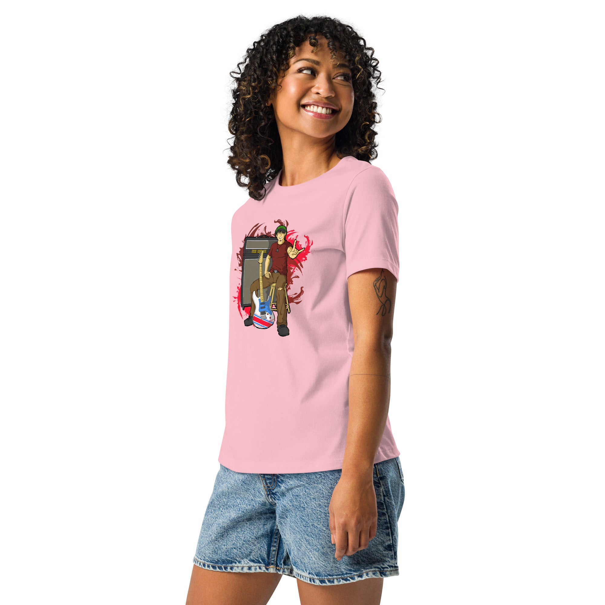 BO Anime Style Women's Relaxed Lightweight Tee