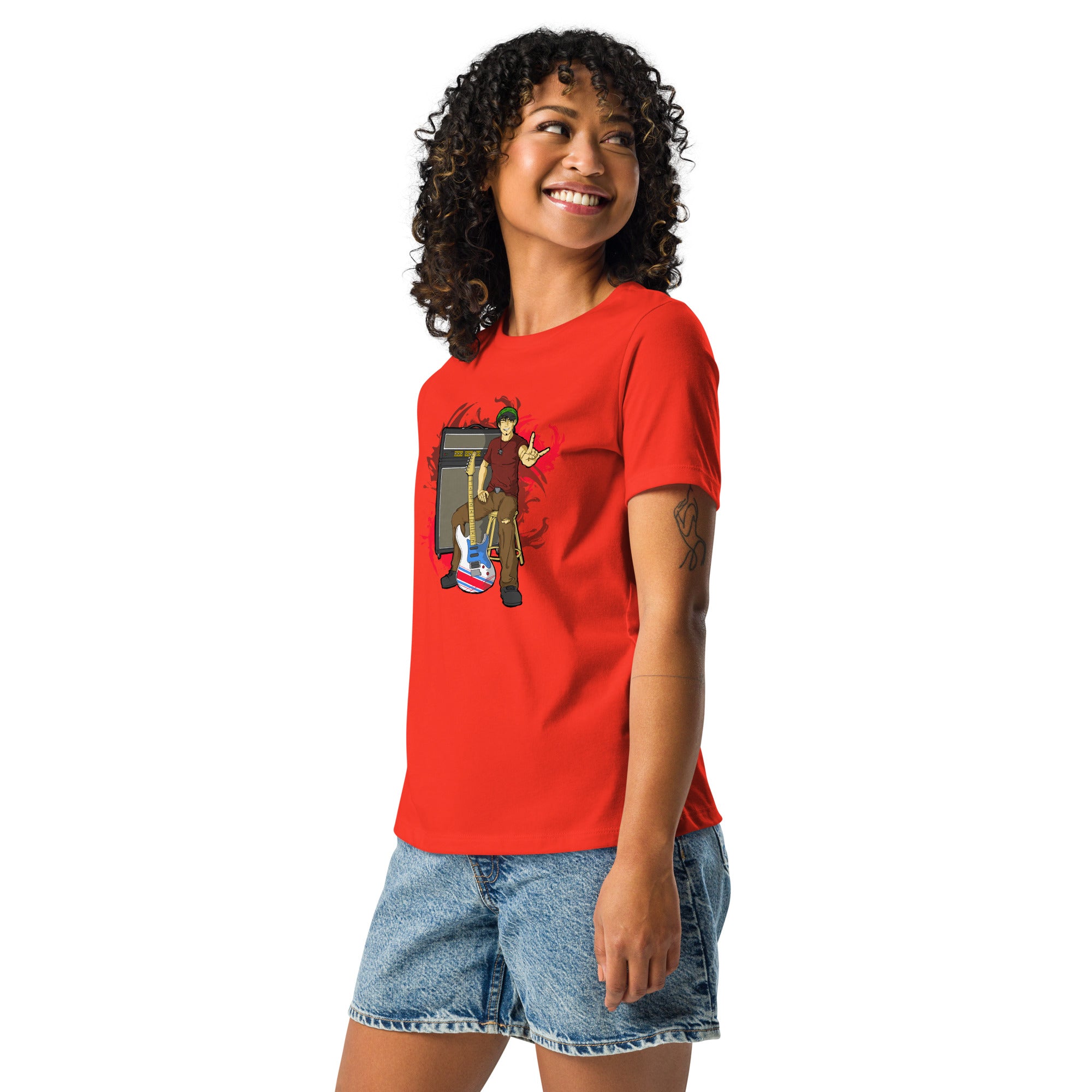 BO Anime Style Women's Relaxed Lightweight Tee