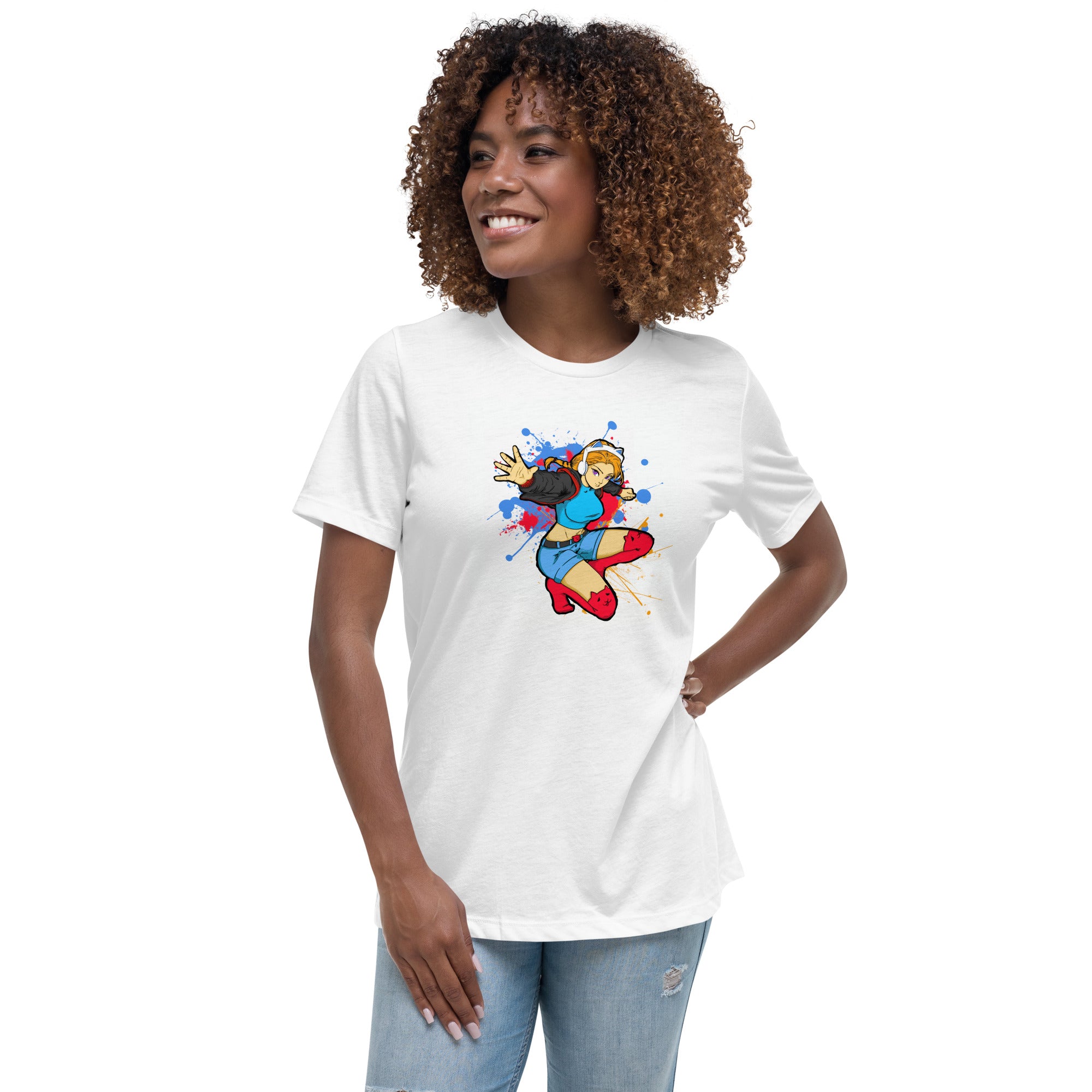 GG Anime Style Women's Relaxed Jersey Tee